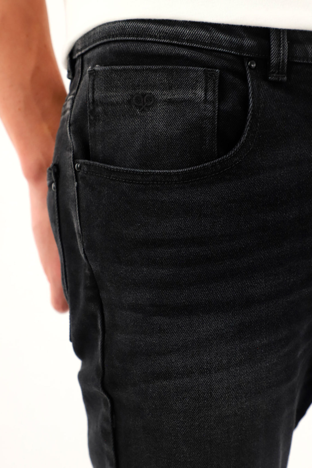 Men's Mid-Rise Black Nudy Jeans