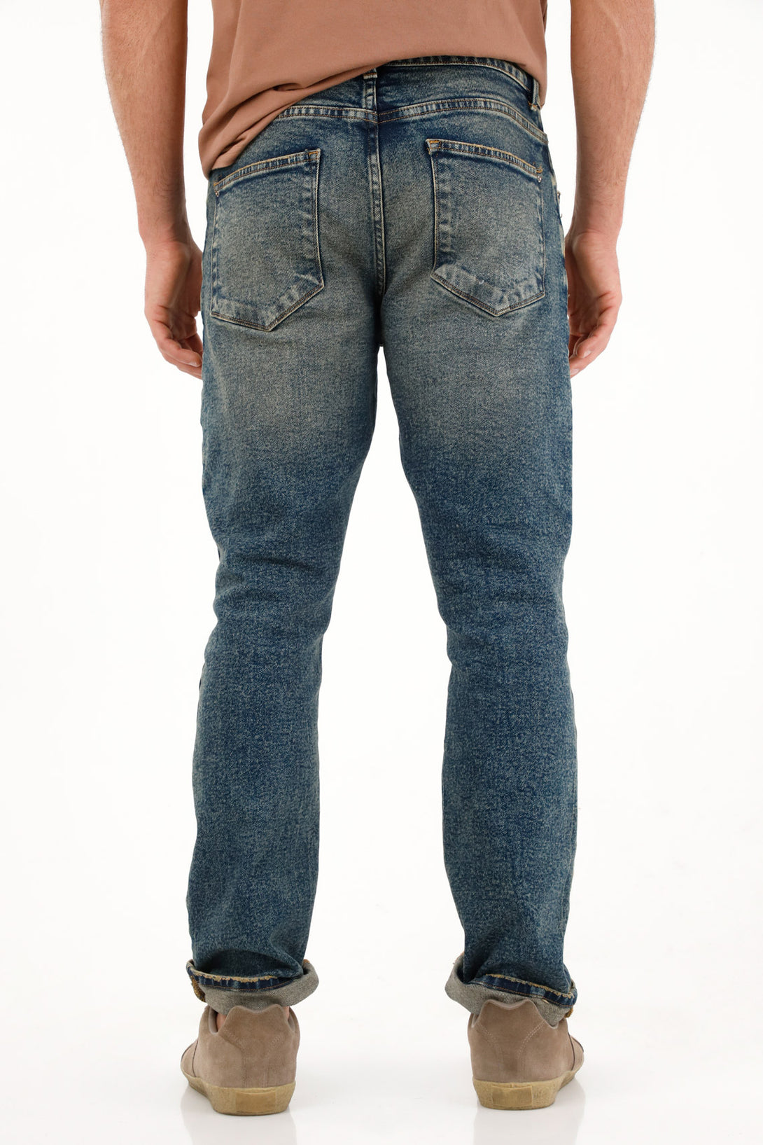 Men's Mid-Rise Nudie Jeans with Embroidery on the Watch Pocket