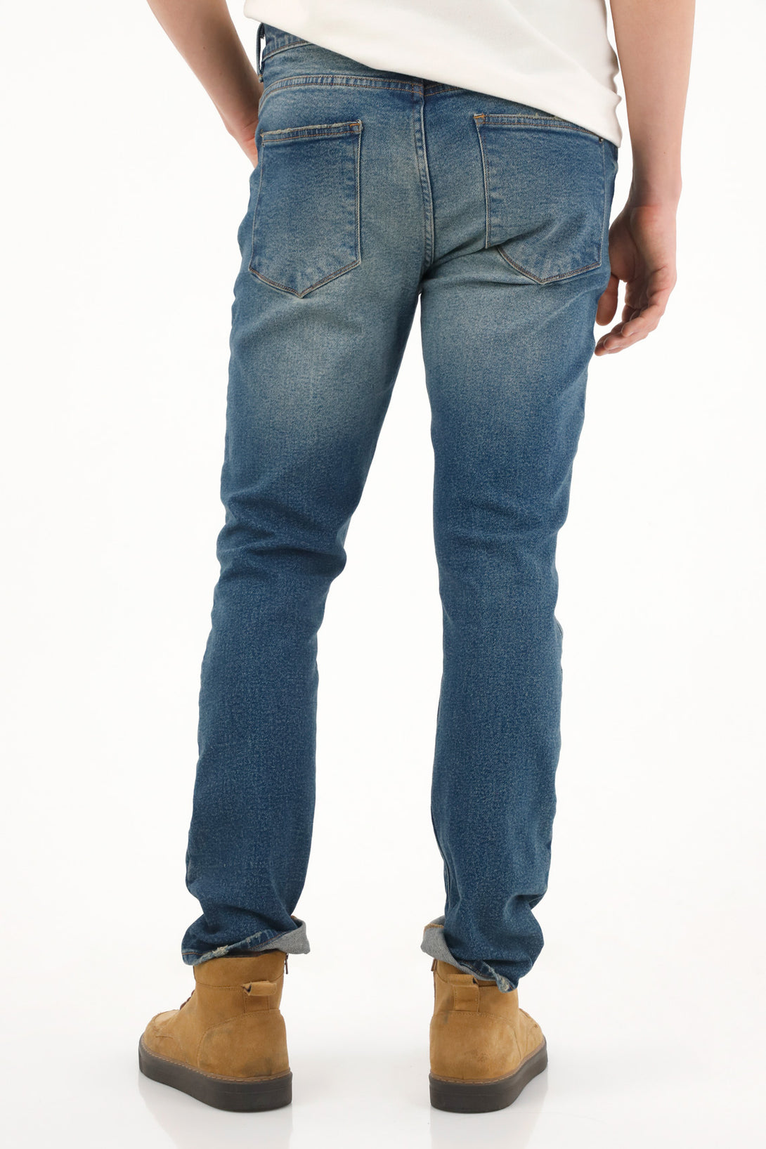 Men's Mid-Rise Ripped Nudy Jeans