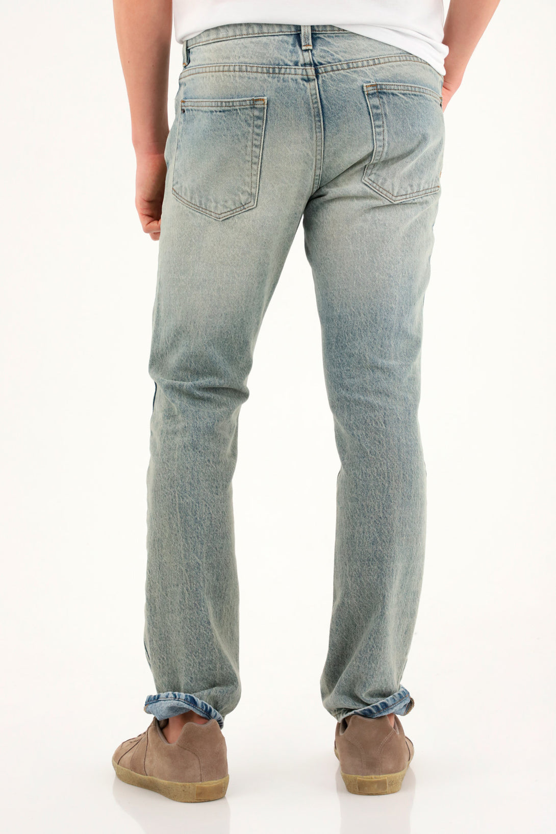 Jean azul Classic tono claro cinco bolsillos para hombre