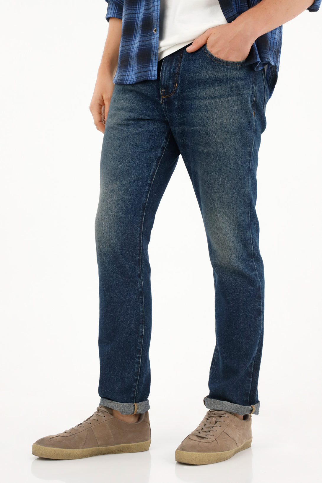 Jean Classic tono azul medio para hombre