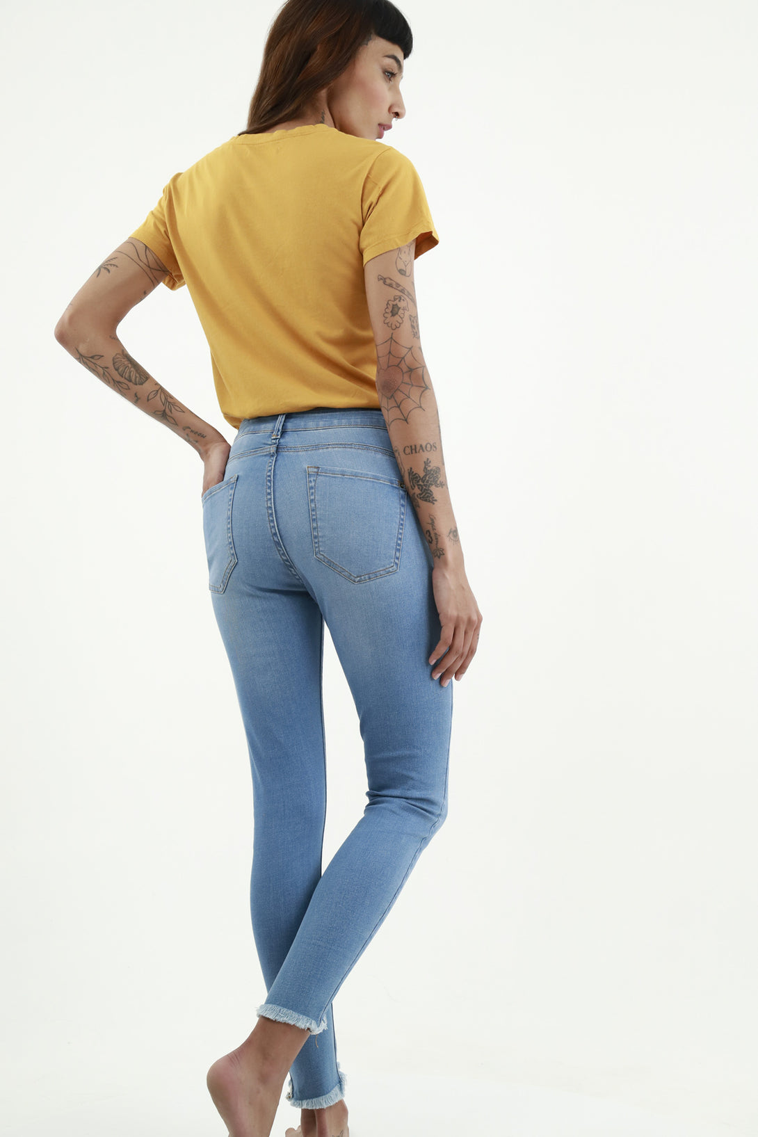 Jean jegging azul oscuro para mujer