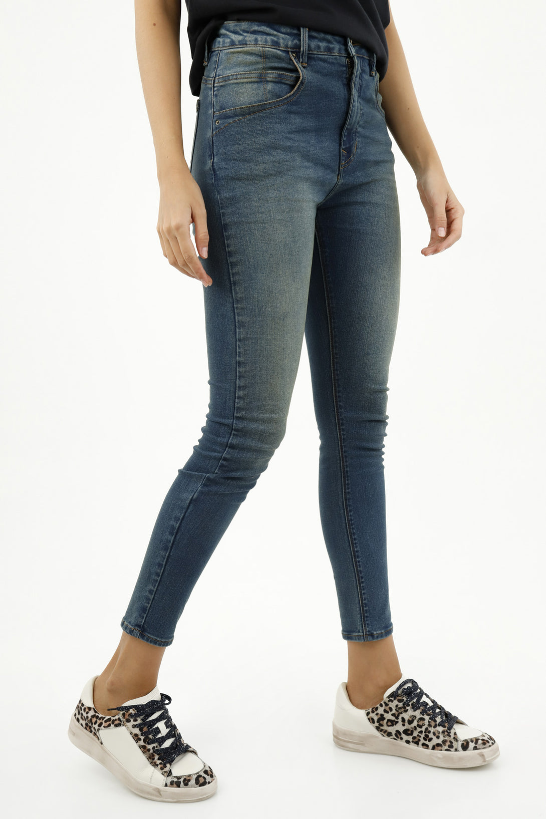 Jean jegging azul para mujer