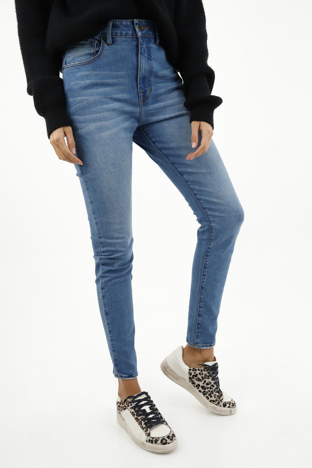 Jean jegging azul para mujer