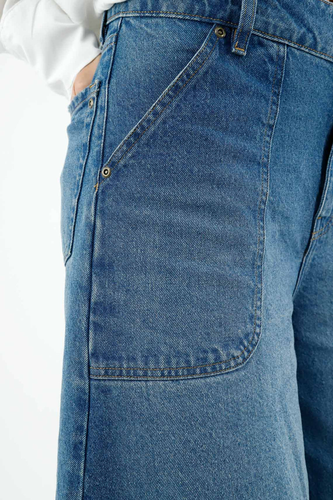 Jean moda azul para mujer