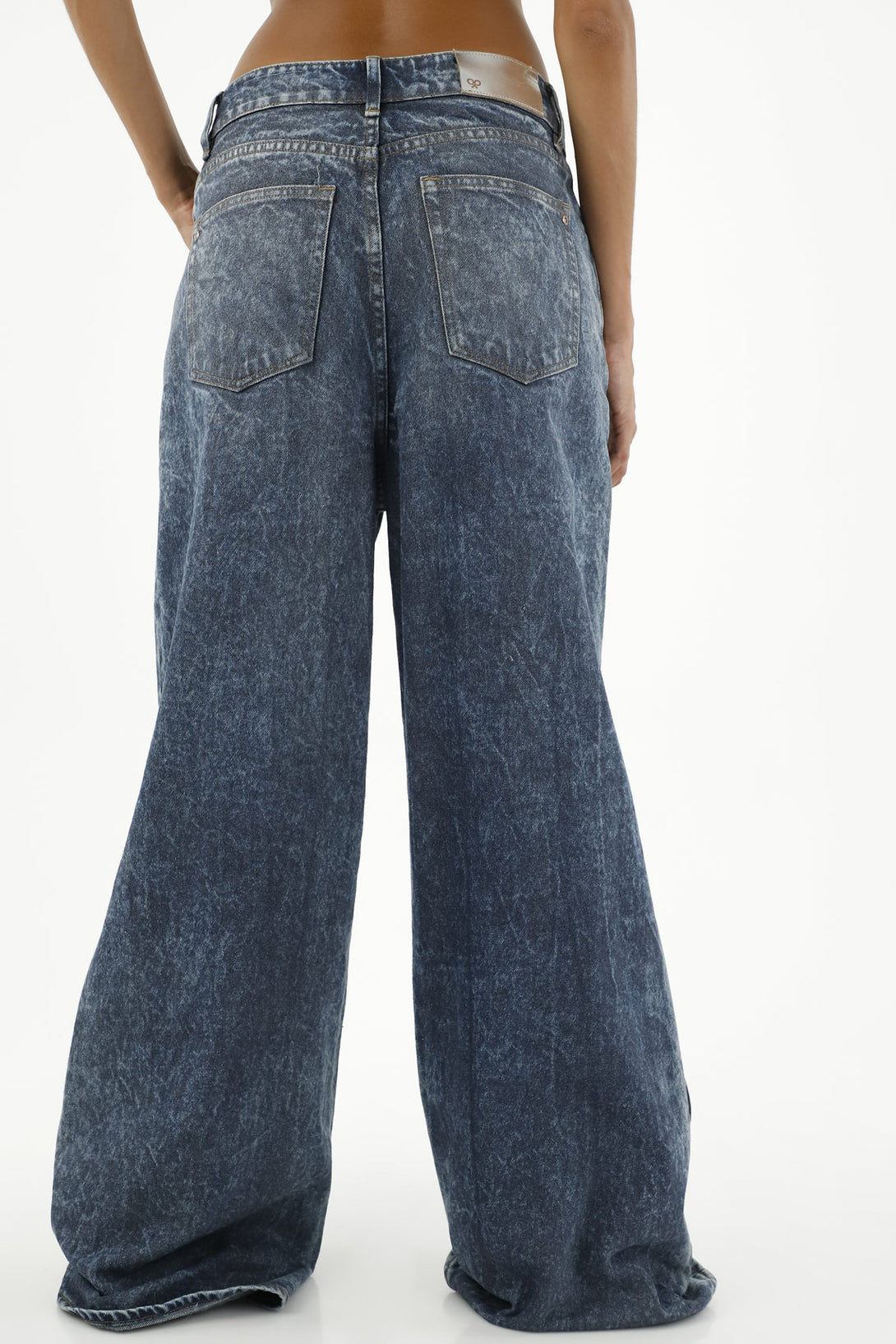 Women's Wide Leg Blue Jeans