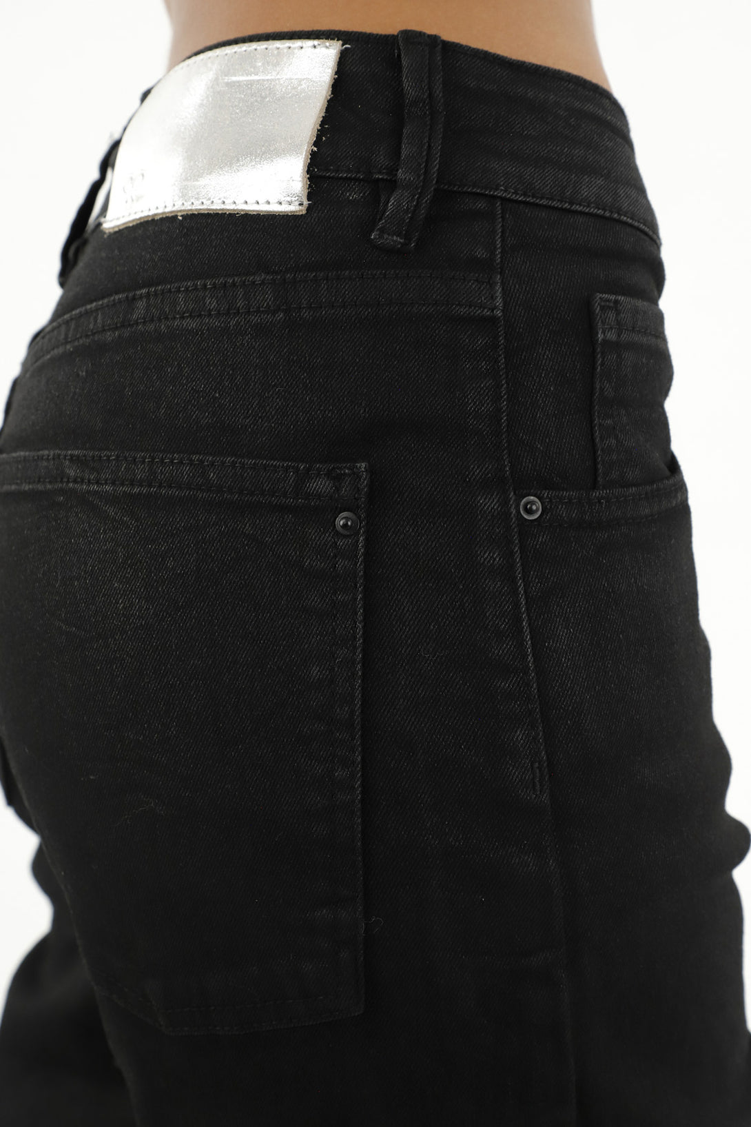 Women's Black Straight Jeans