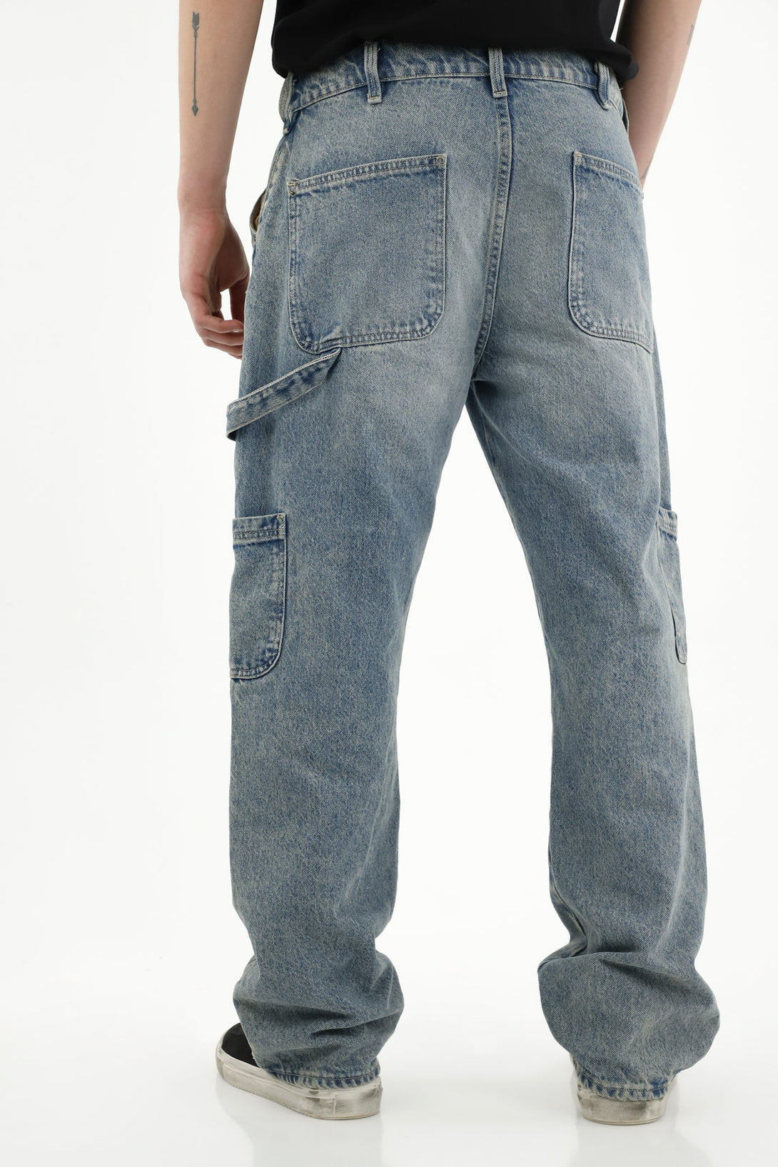 Men's Blue Cargo Jeans