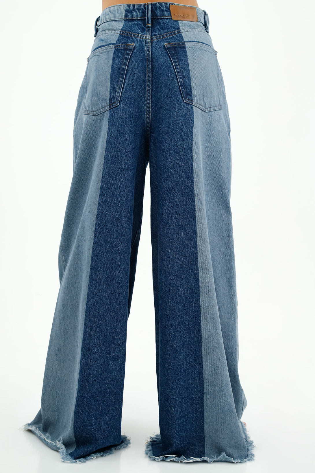 Women's Wide Leg Blue Jeans