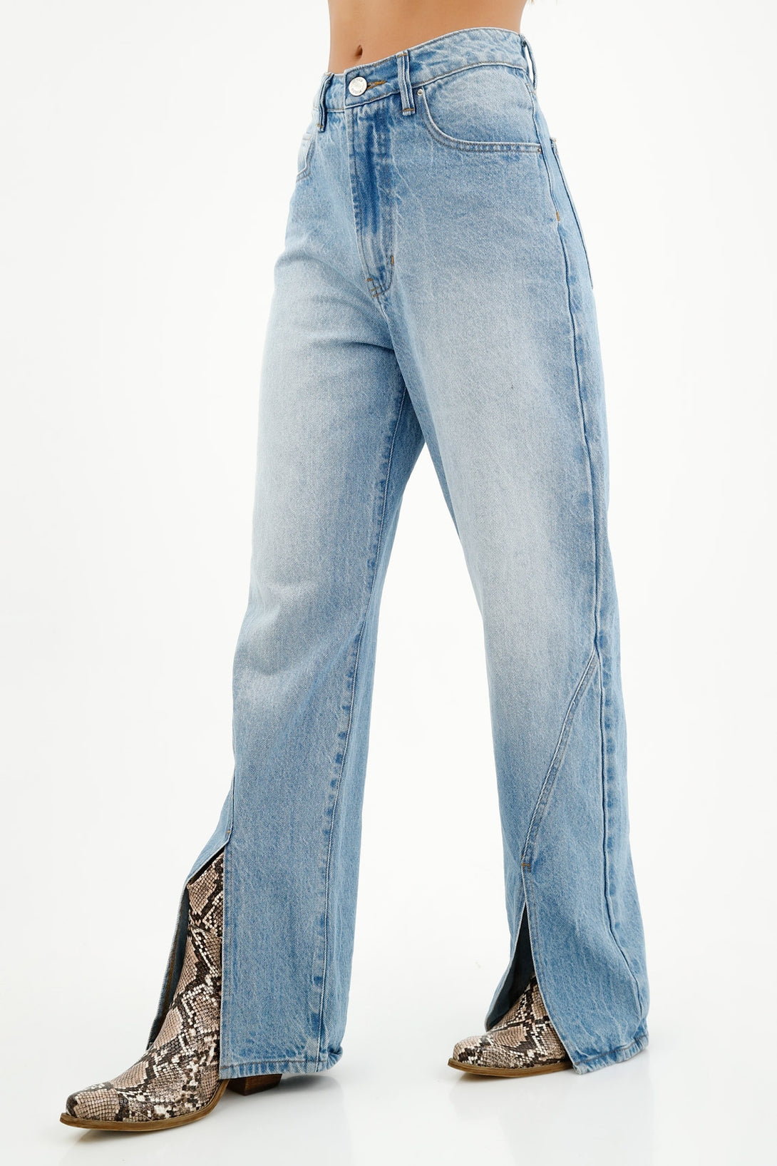 Women's Straight-Leg Blue Jeans