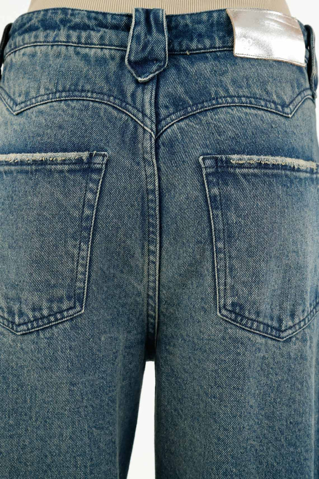 Women's Wide Leg Blue Jeans