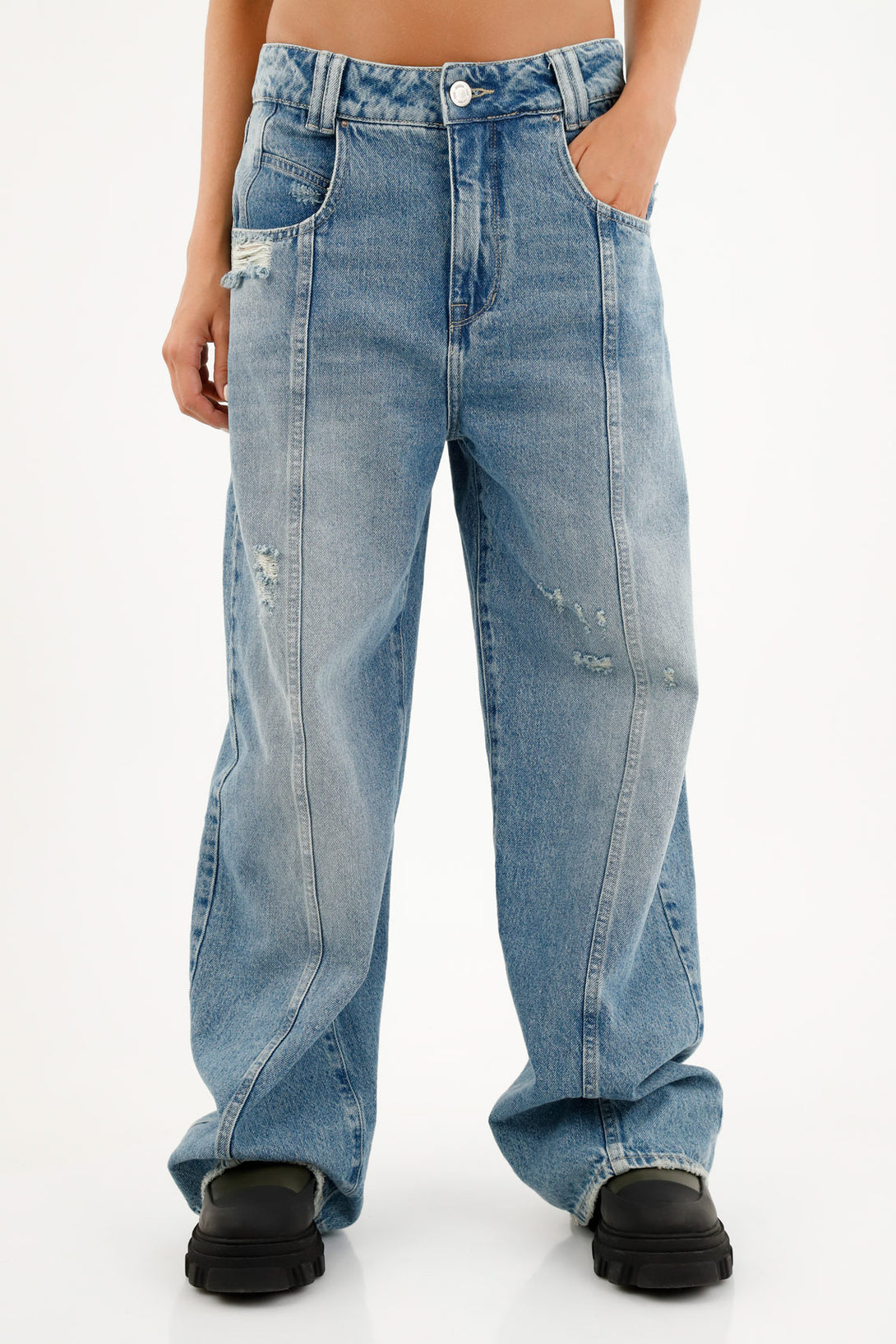 Women's Straight-Leg Blue Jeans