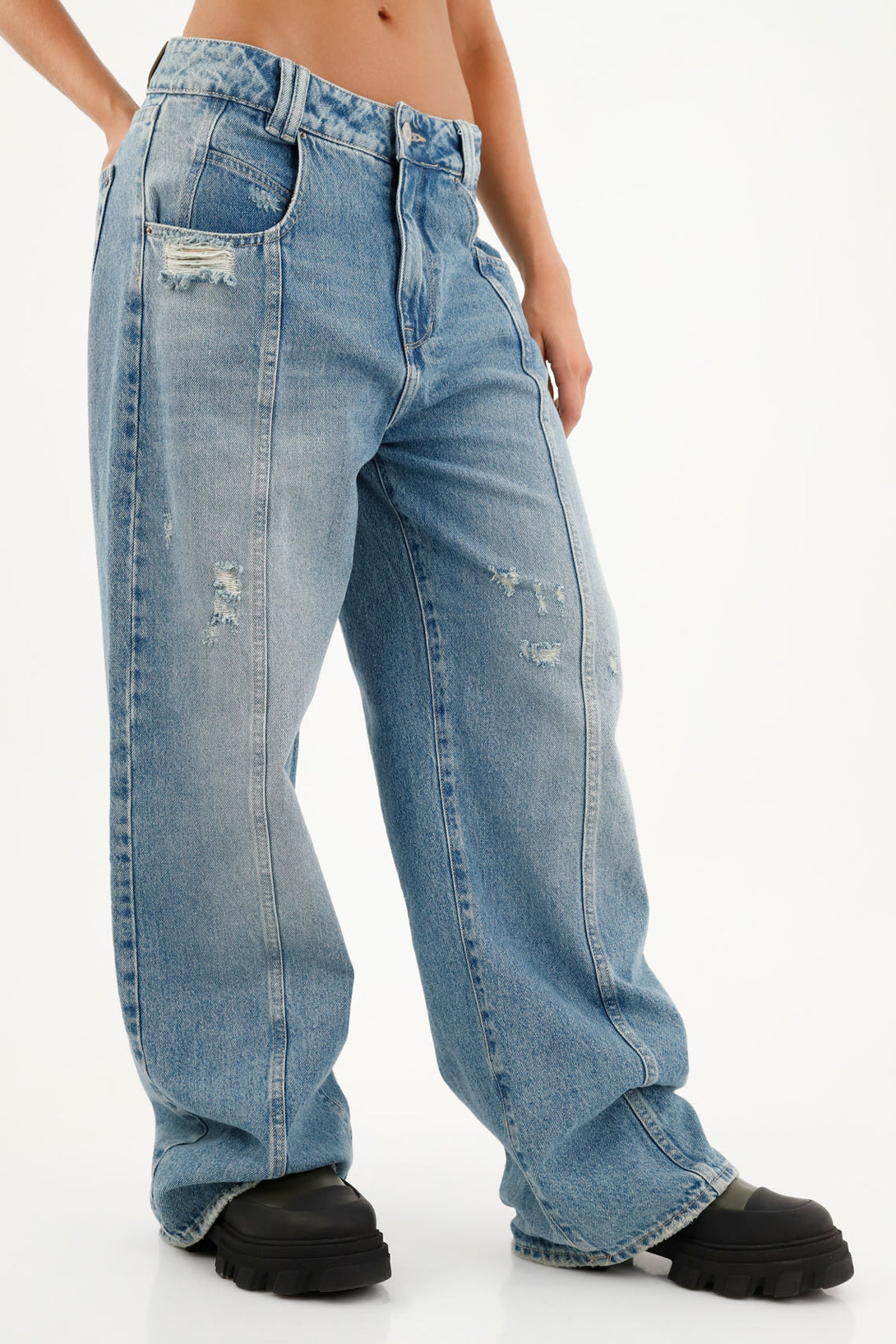 Women's Straight-Leg Blue Jeans