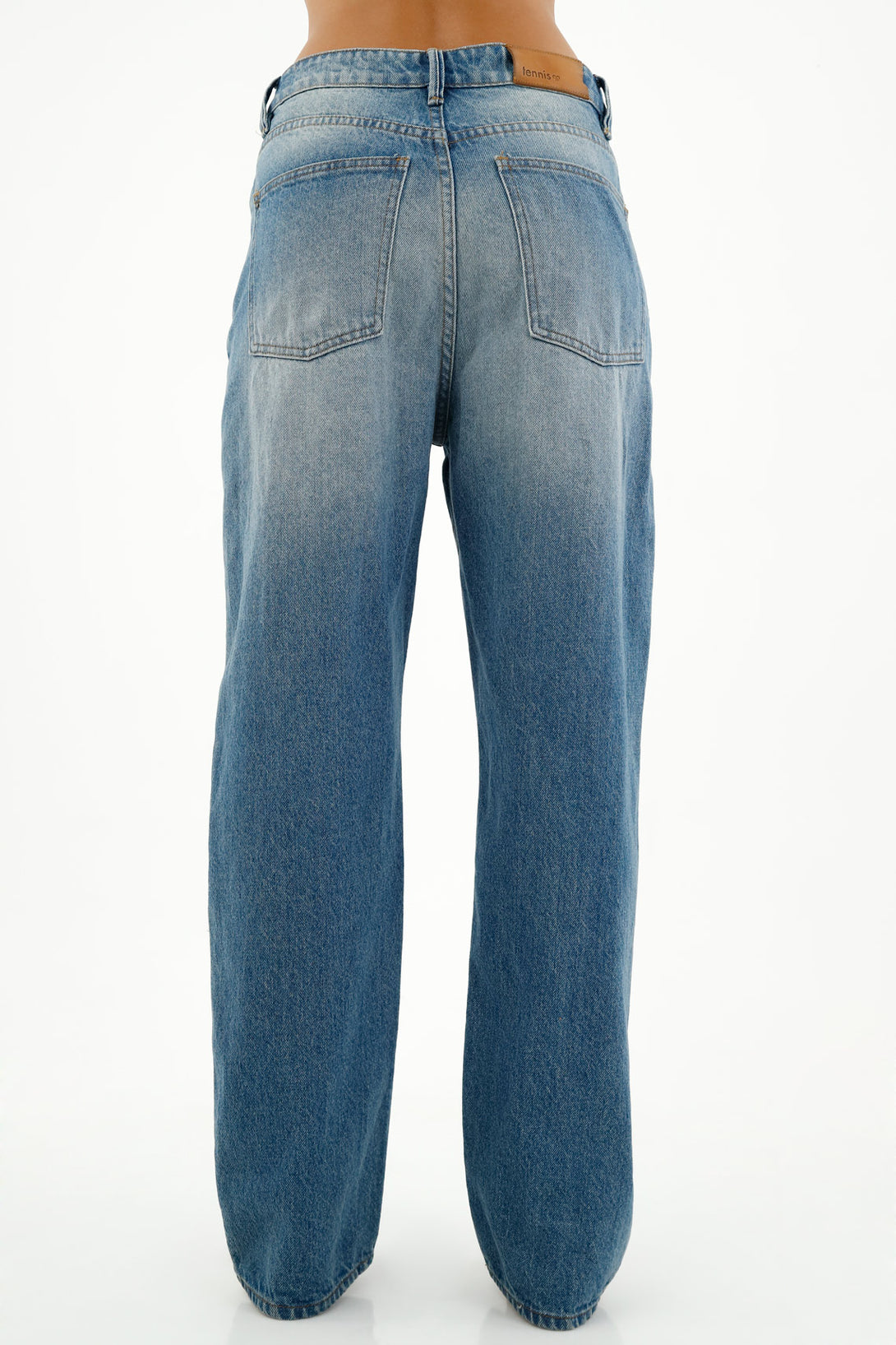 Women's Five-Pocket Blue Jeans