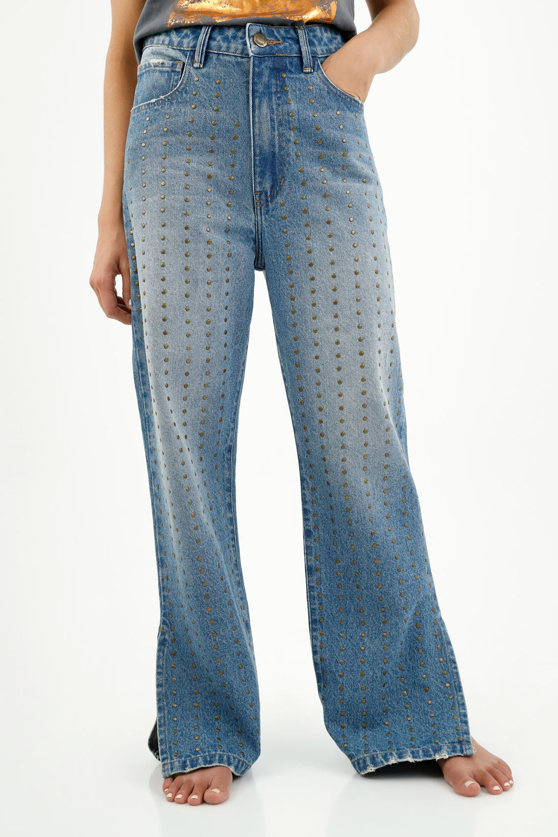 Women's Straight-Leg Blue Jeans