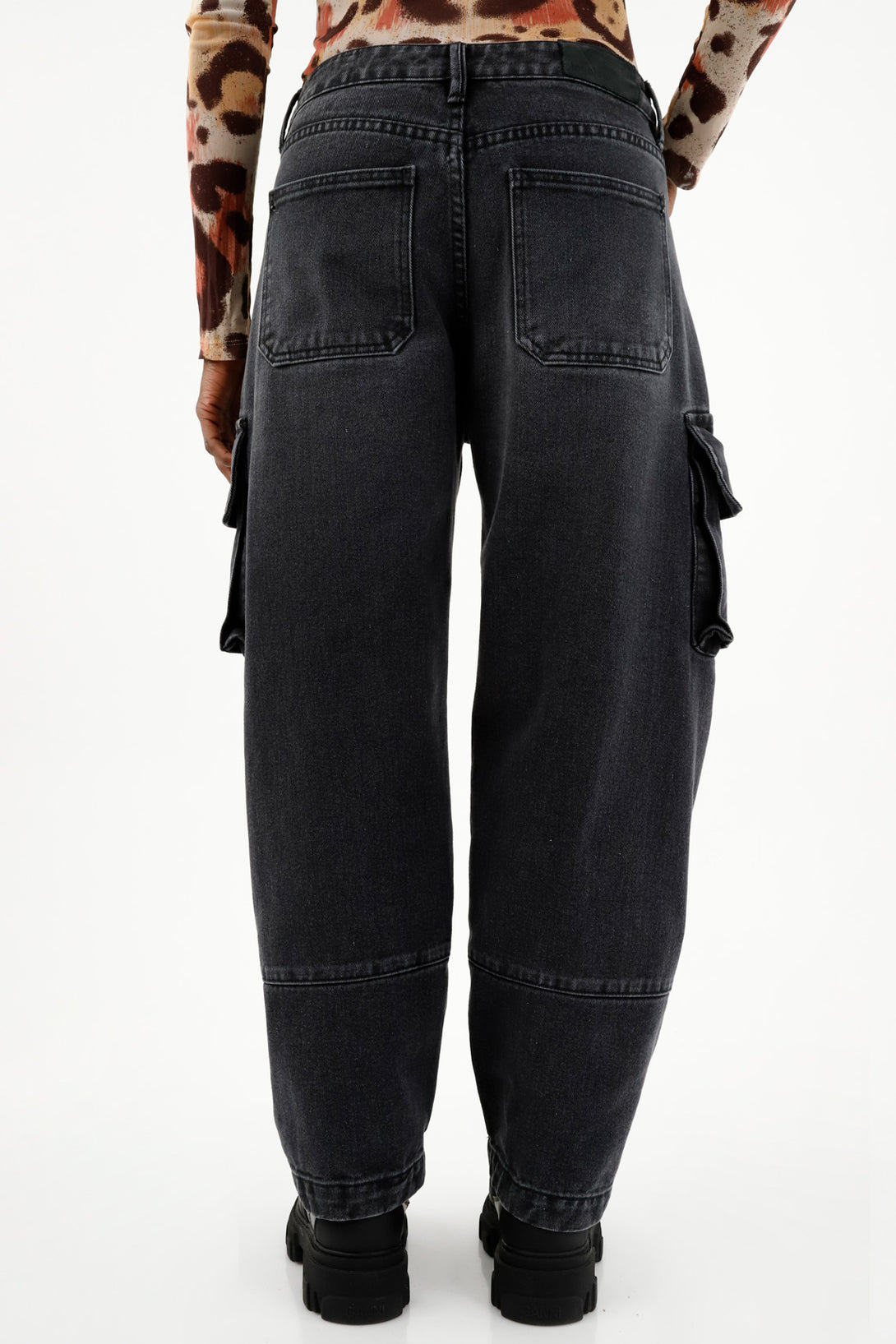 Women's Black Side Pocket Jeans