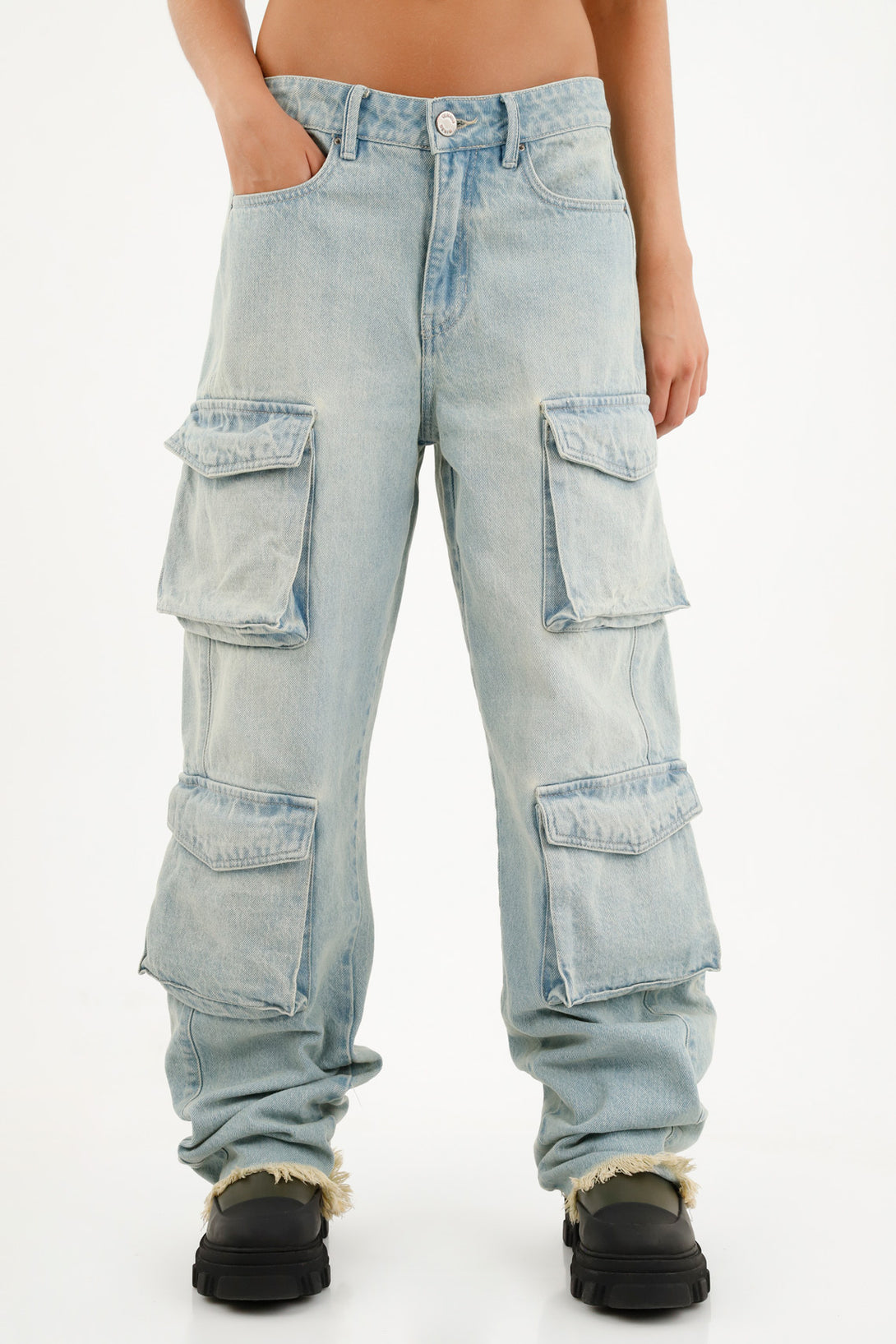 Women's Cargo Blue Jeans