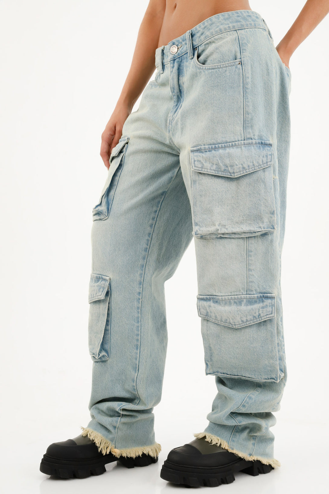 Women's Cargo Blue Jeans