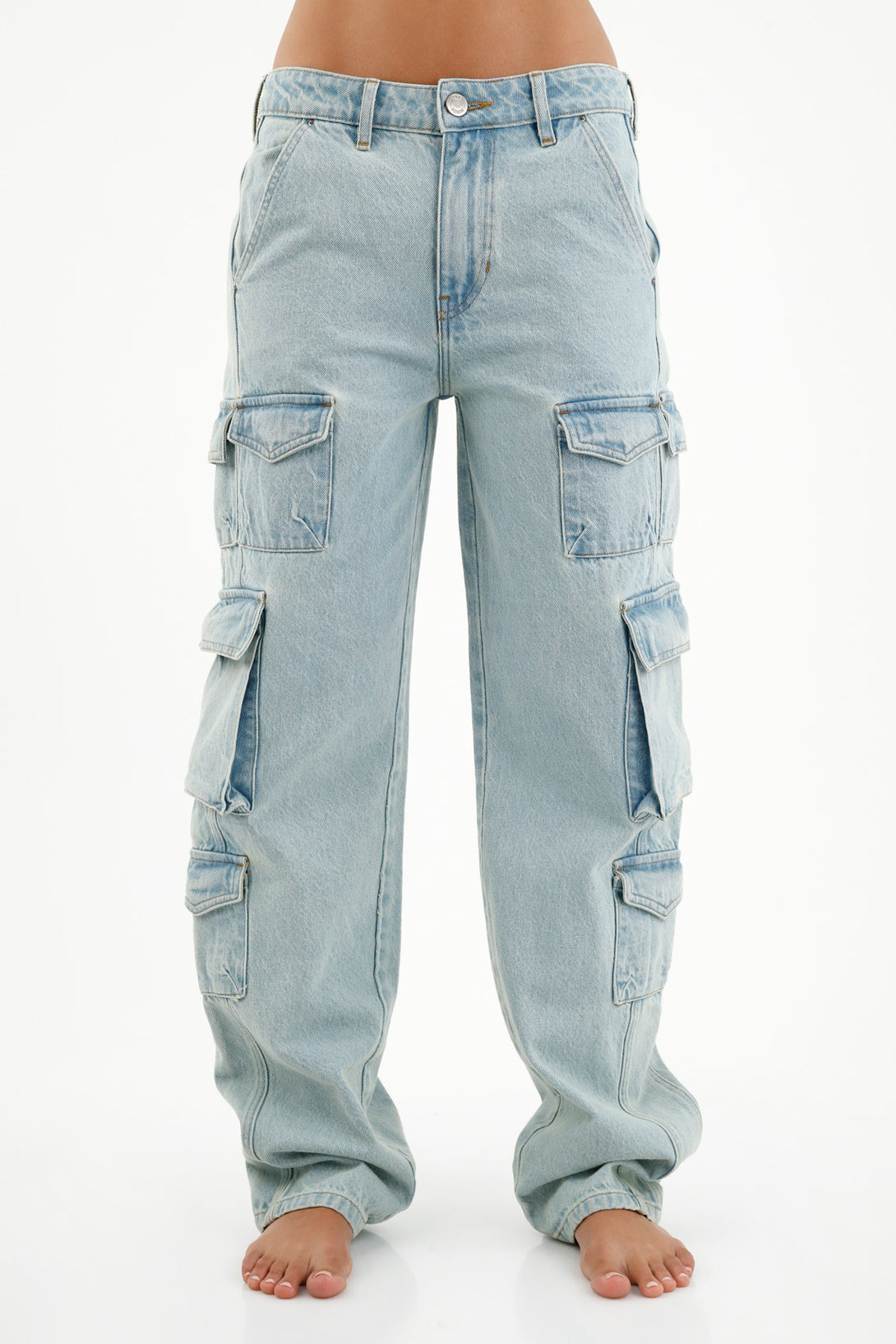 Women's Straight-Leg Blue Jeans