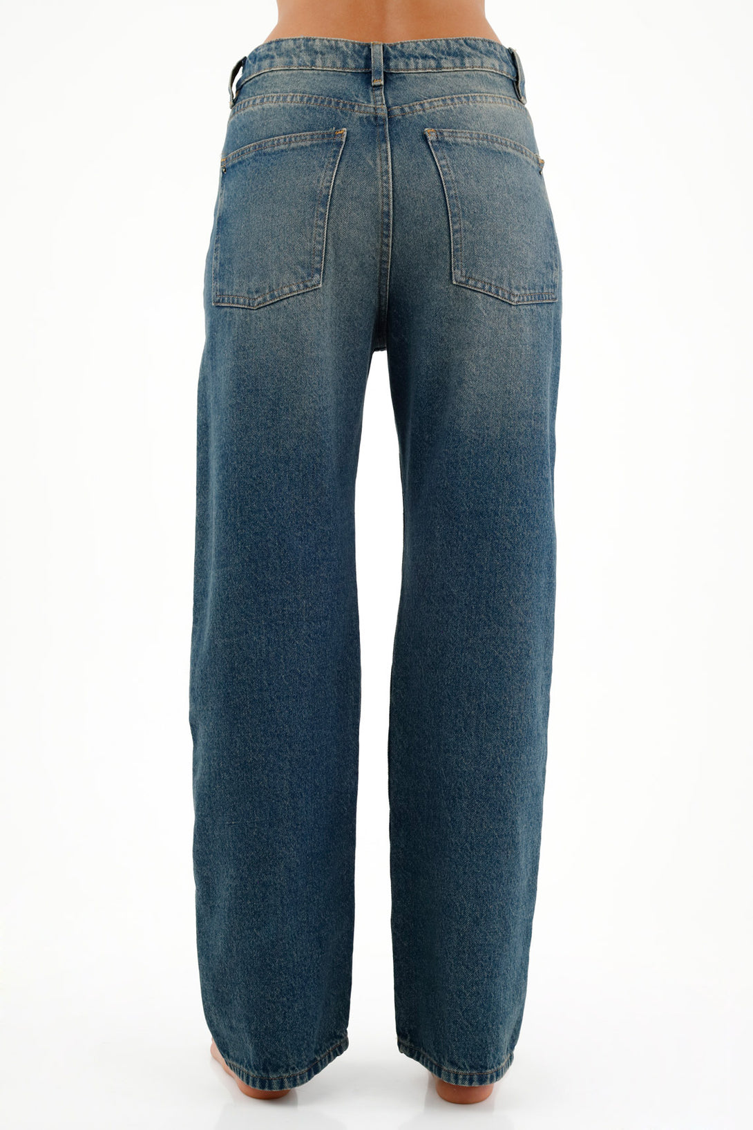 Women's Straight-Leg Five-Pocket Blue Jeans