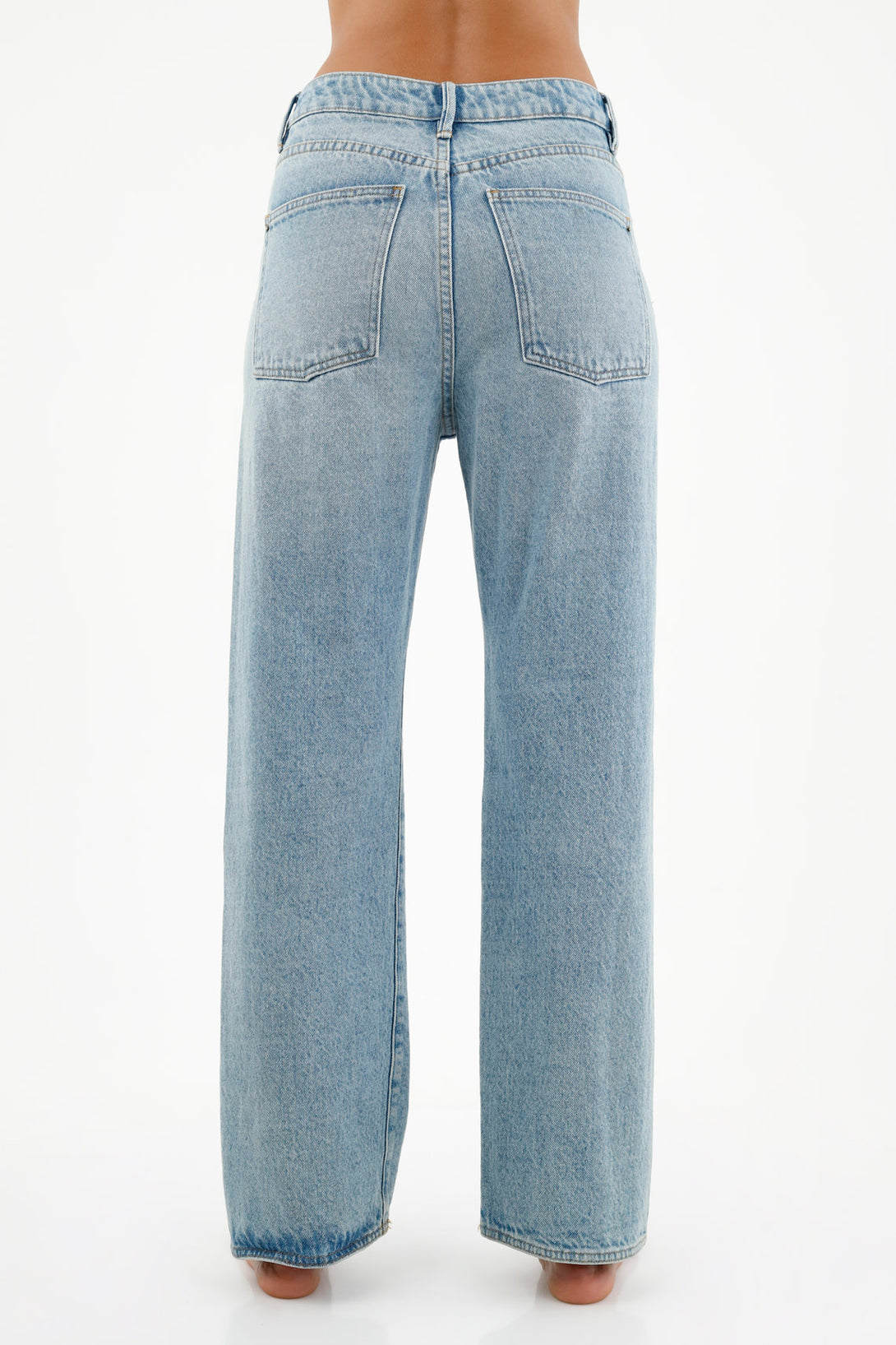 Women's Five-Pocket Blue Jeans