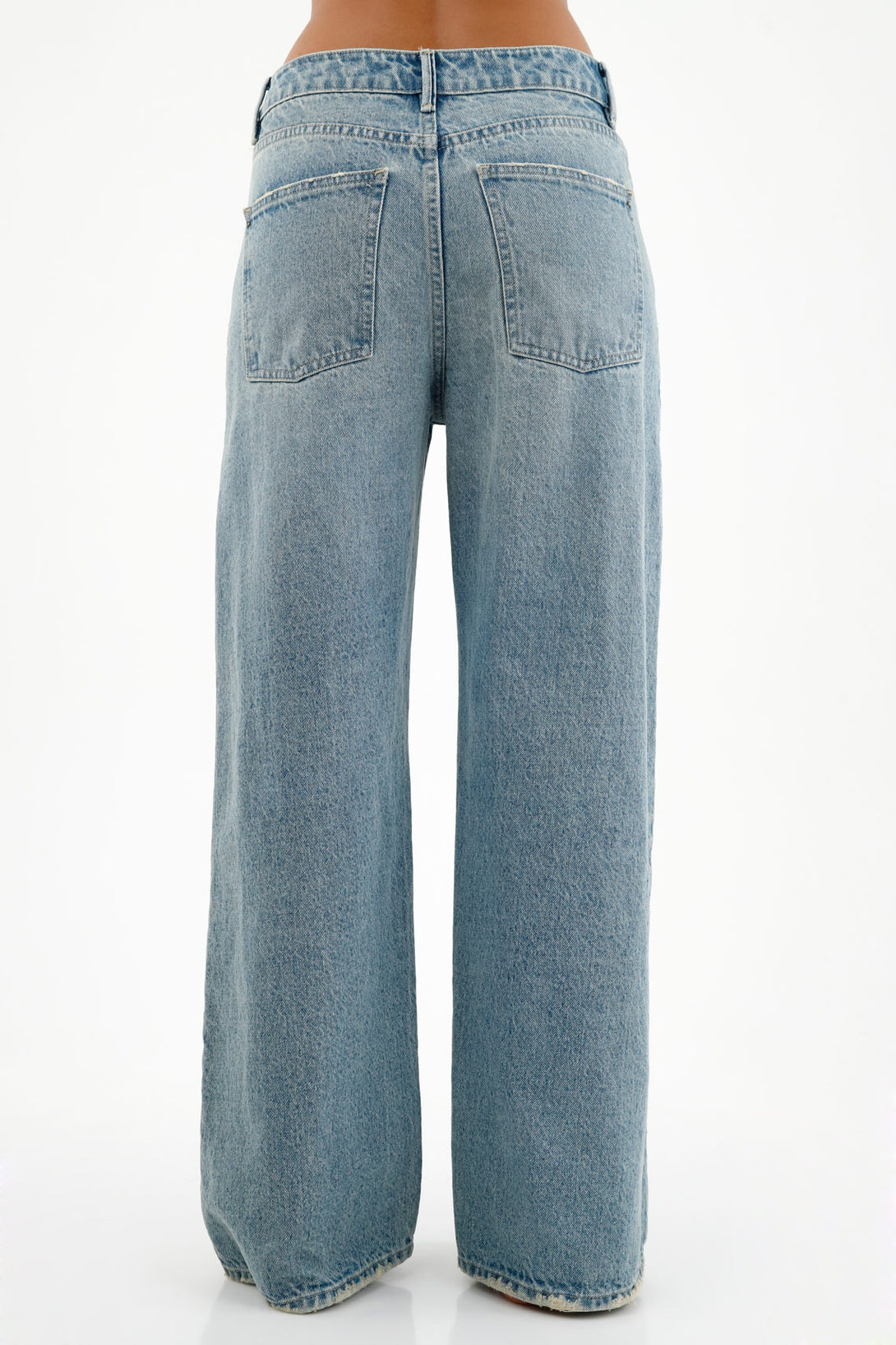 Women's Wide-Leg Blue Jeans