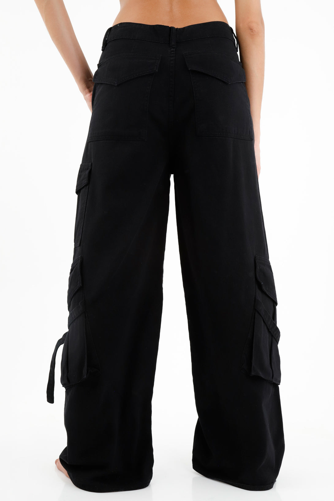 Jean negro Wide Leg para mujer