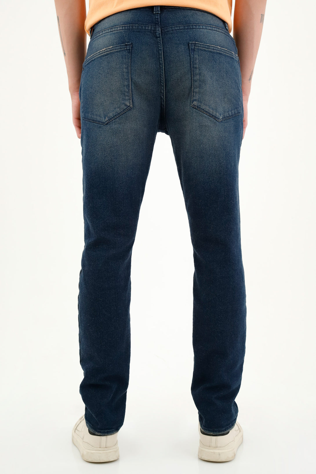 Jean Nudy azul para hombre