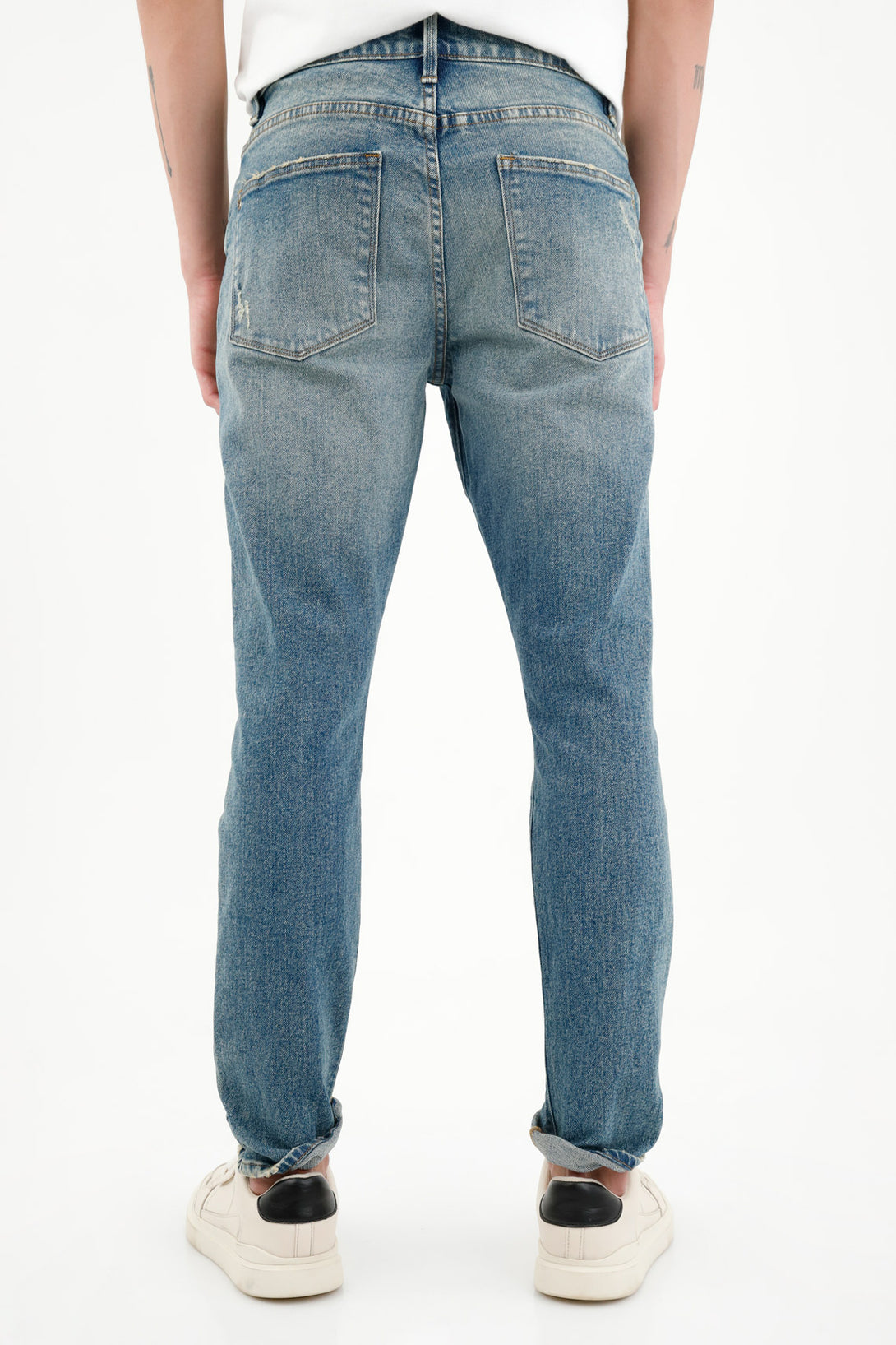 Jean Nudy azul cinco bolsillos para hombre