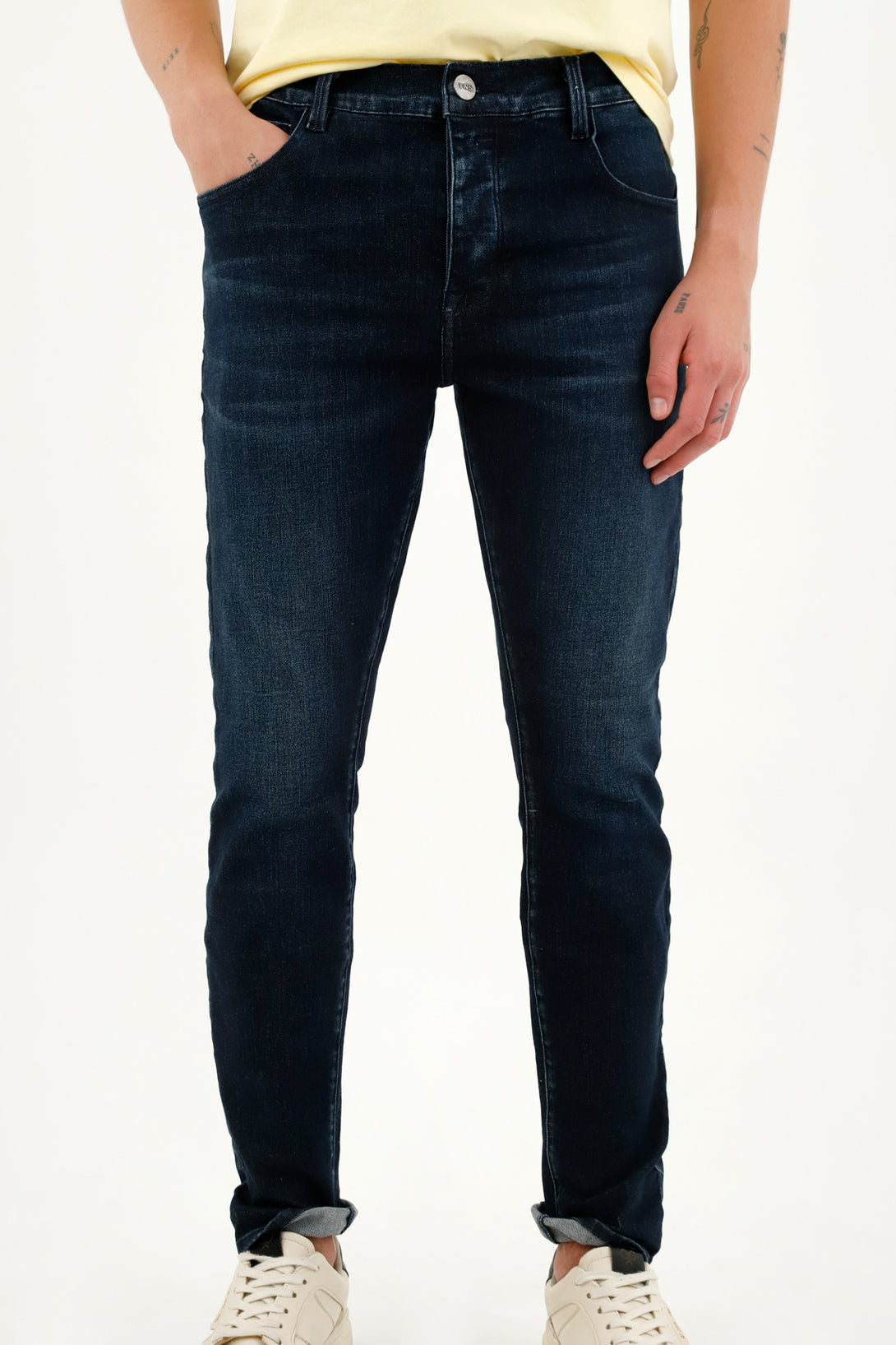 Jean Skinny oscuro para hombre