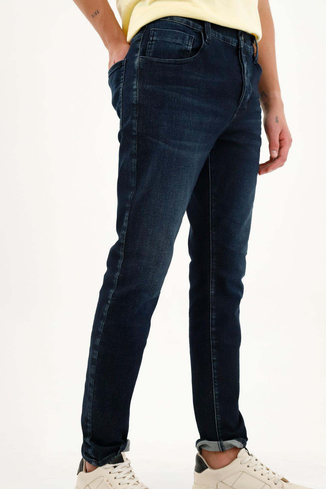 Jean Skinny oscuro para hombre