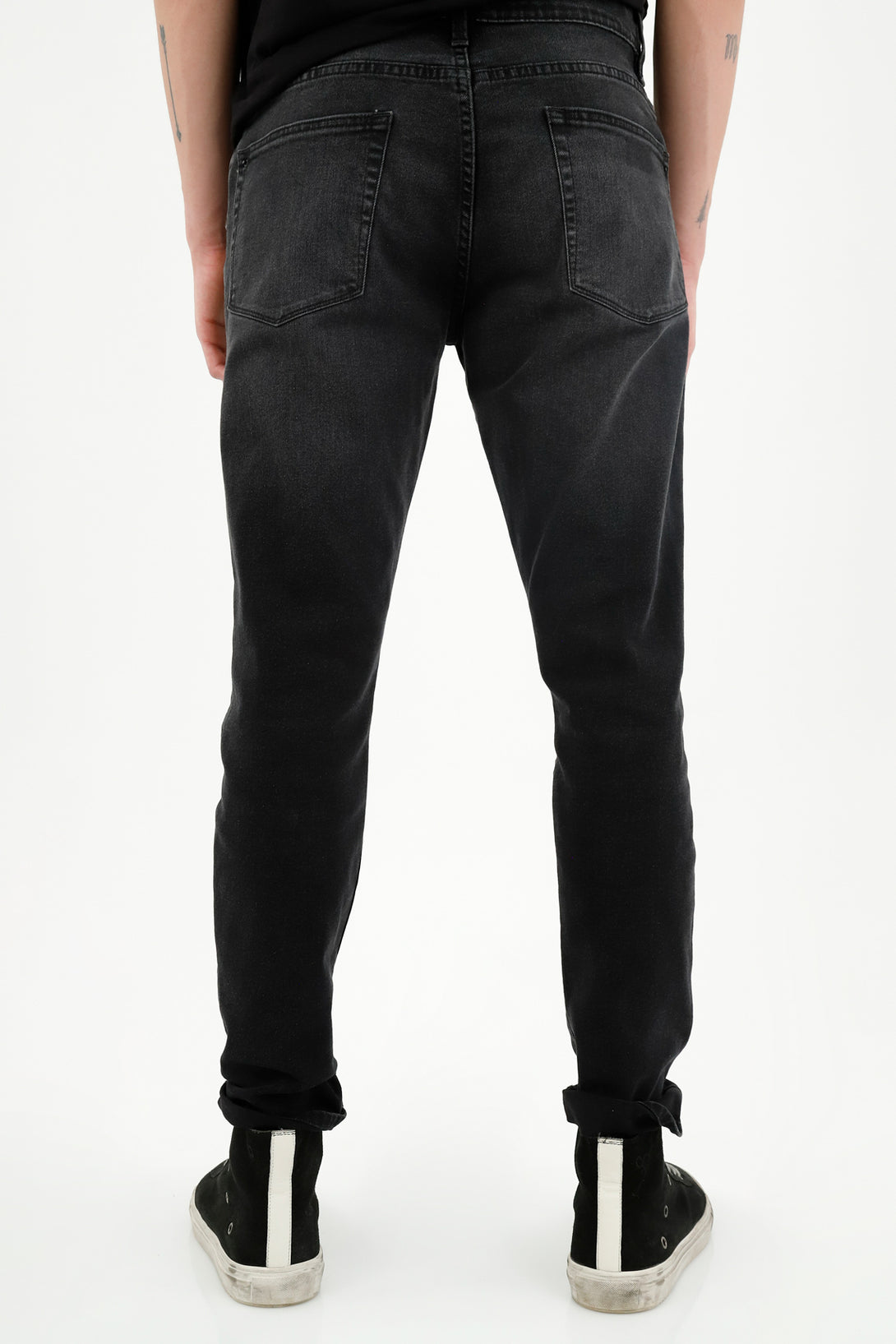 Jean Skinny black denim para hombre