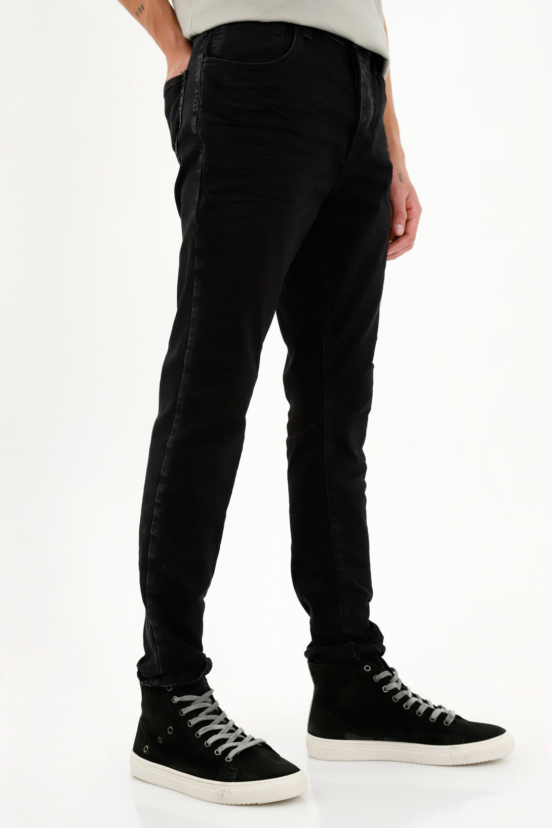 Jean Skinny fit negro para hombre