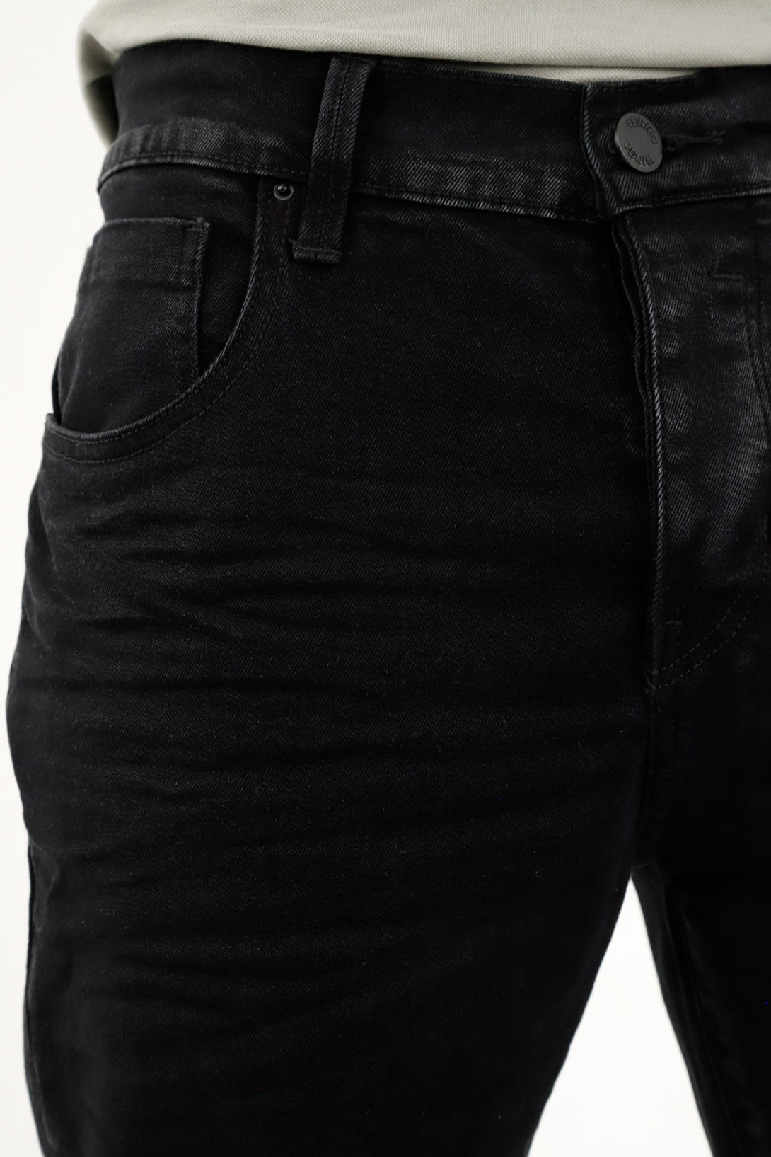 Jean Skinny fit negro para hombre