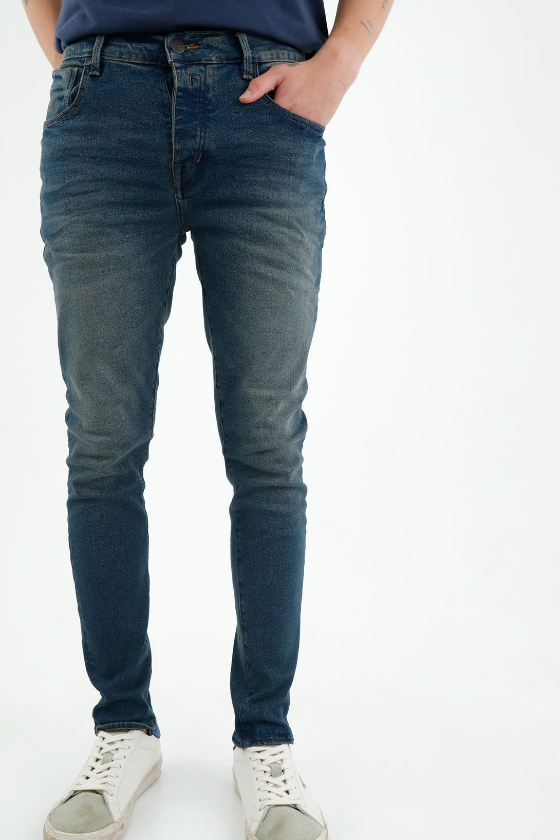 Jean Super Skinny azul para hombre