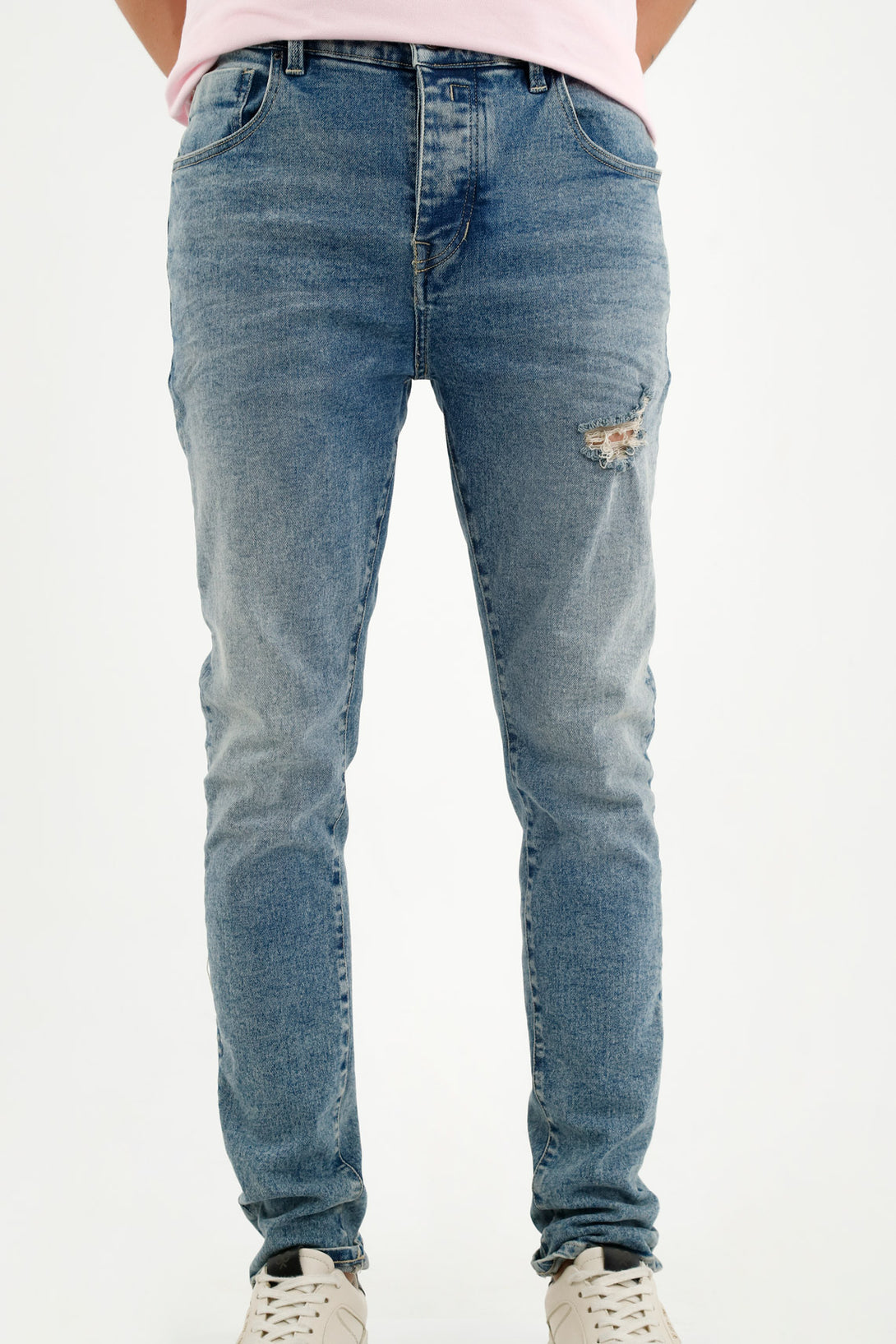 Men's Super Skinny Blue Jeans