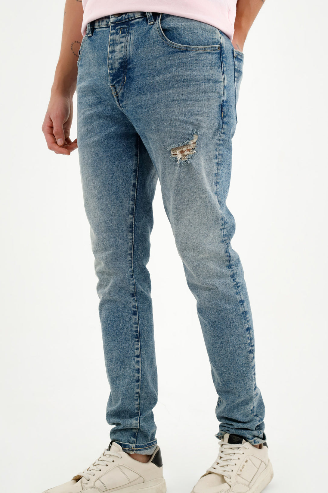 Men's Super Skinny Blue Jeans