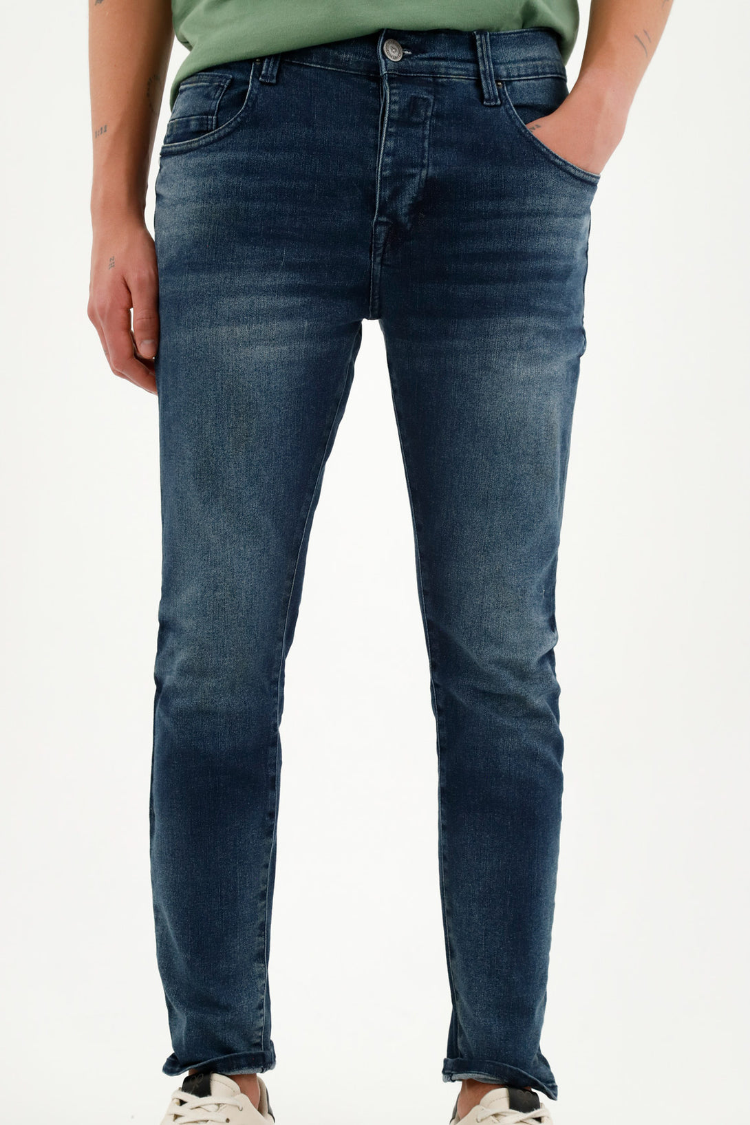 Jean Super Skinny azul para hombre