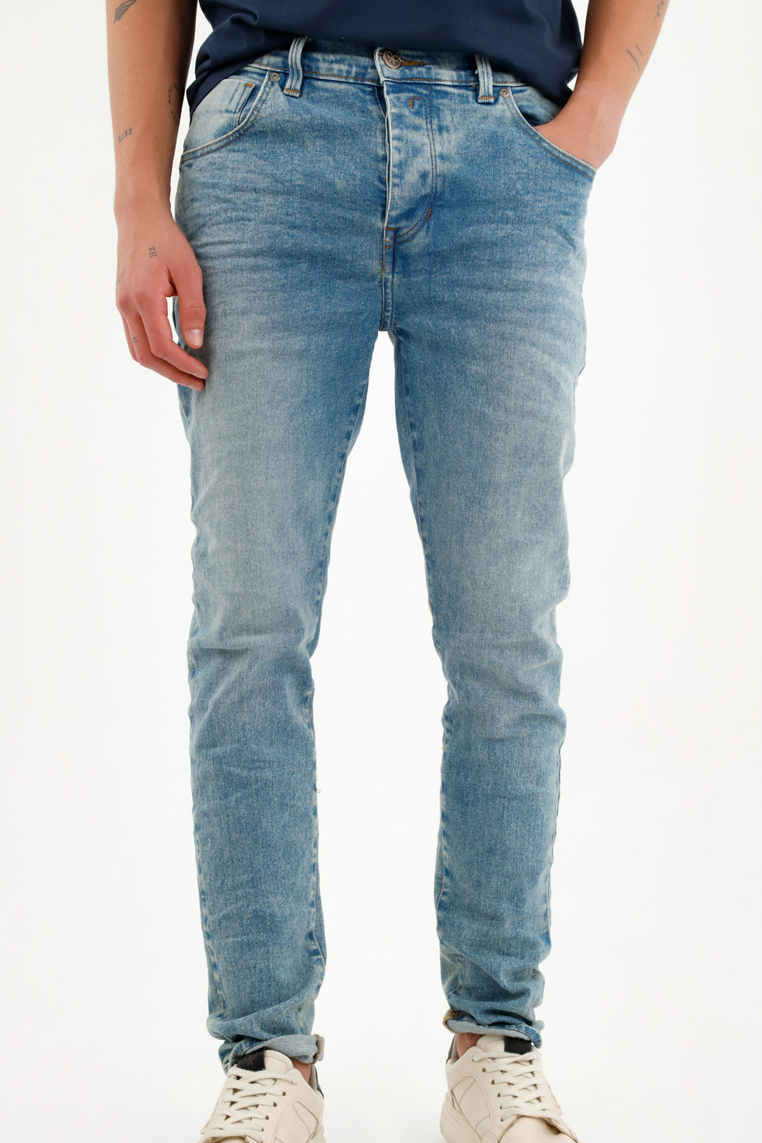 Men's Super Skinny Blue Jeans