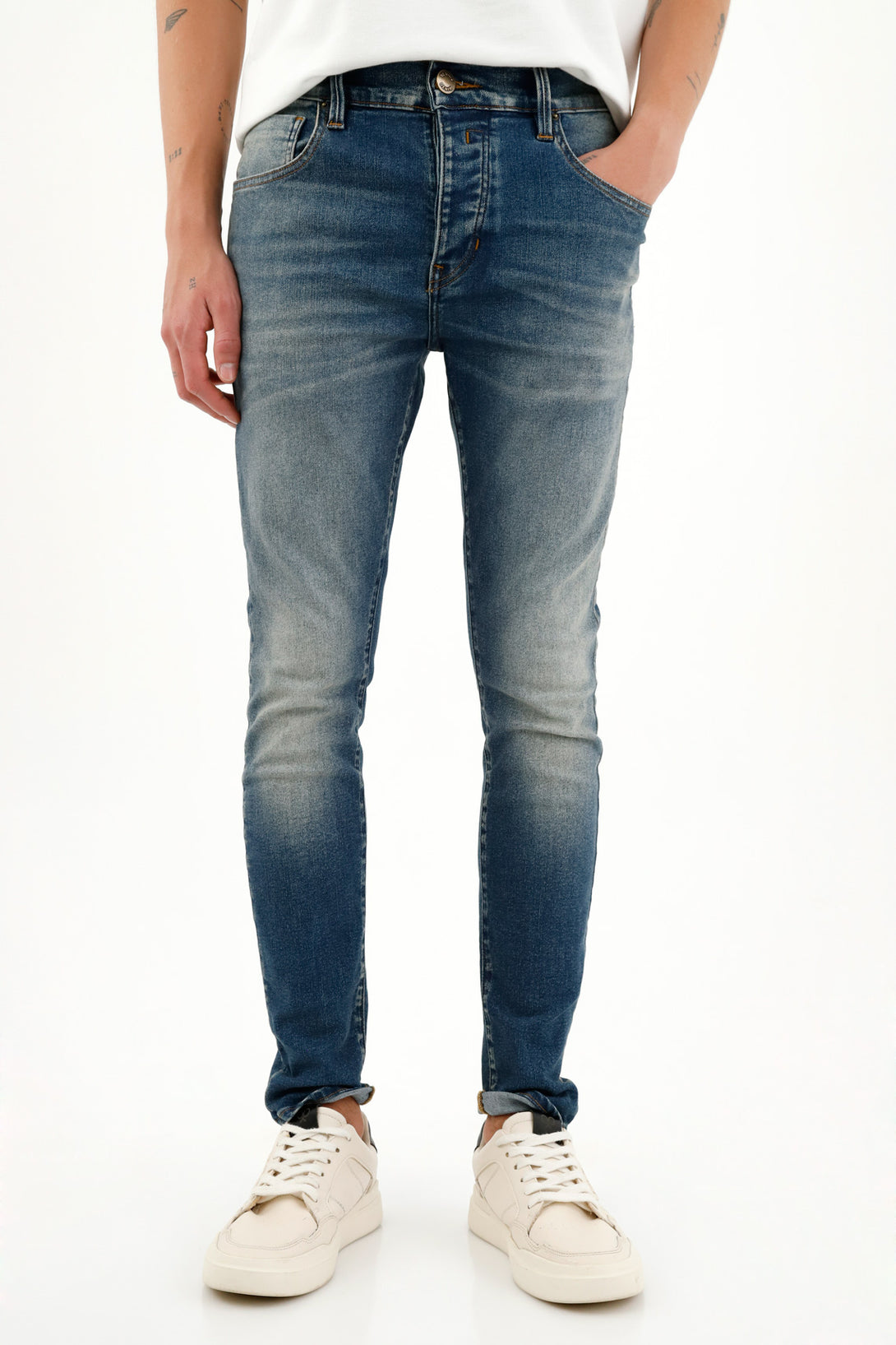 Men's Super Skinny Blue Jeans