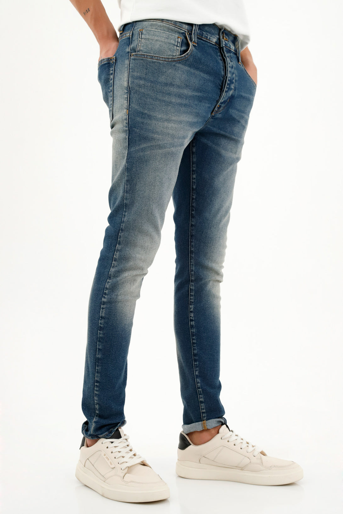 Men's Super Skinny Blue Jeans