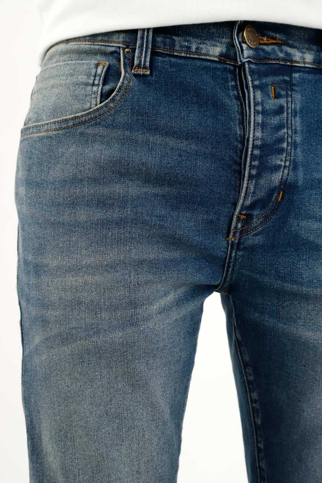 Men's Super Skinny Blue Jeans