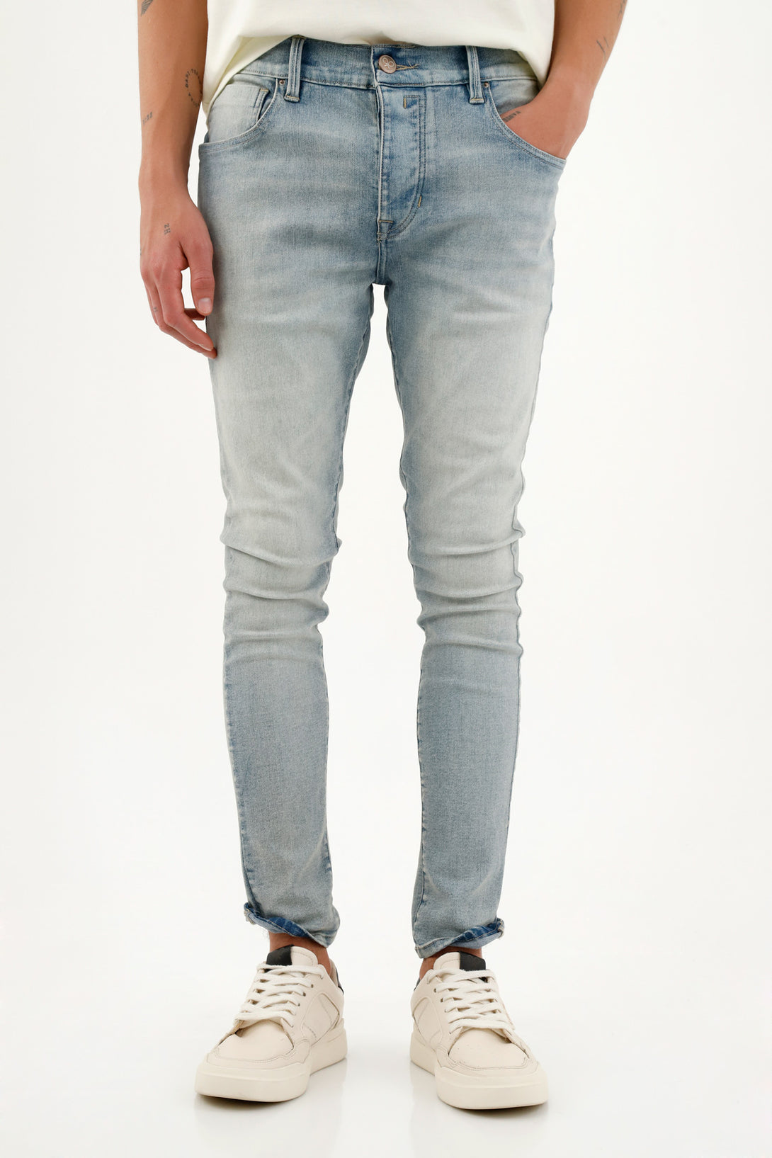 Jean azul Súper Skinny para hombre