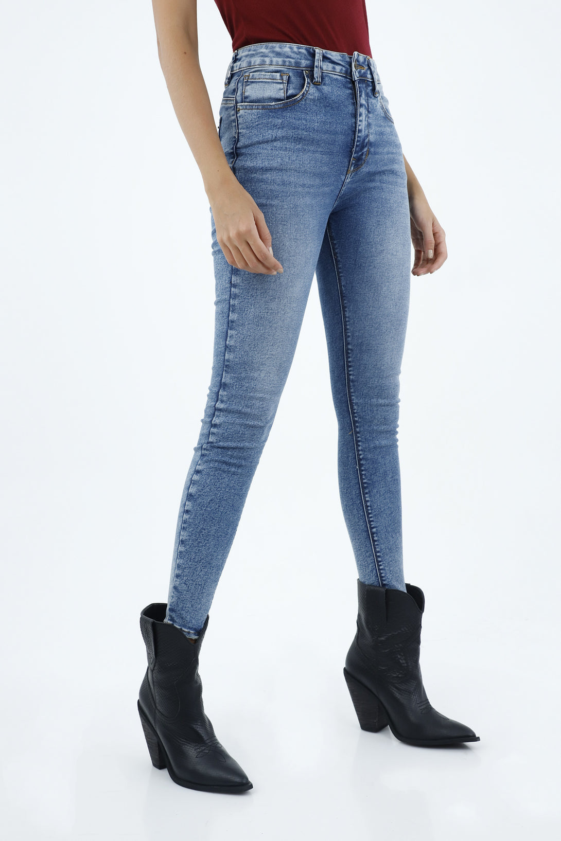 Jean Super Slim azul para mujer