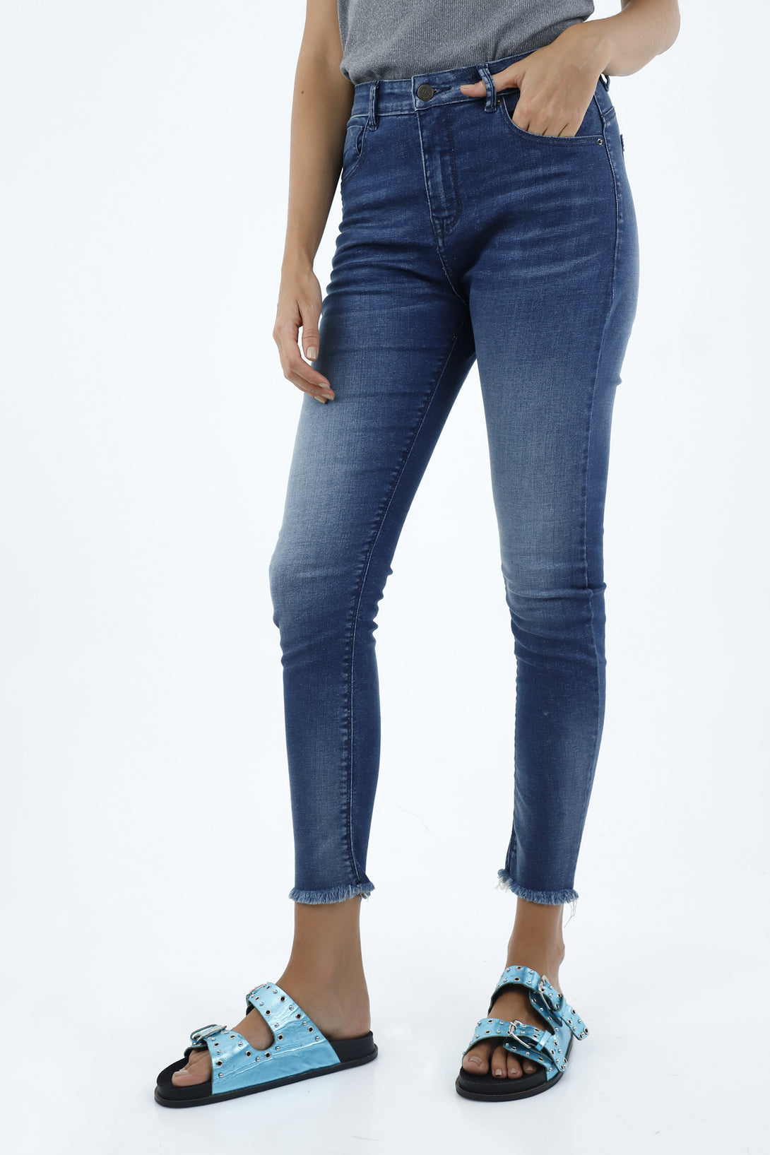 Jean Super Slim azul para mujer