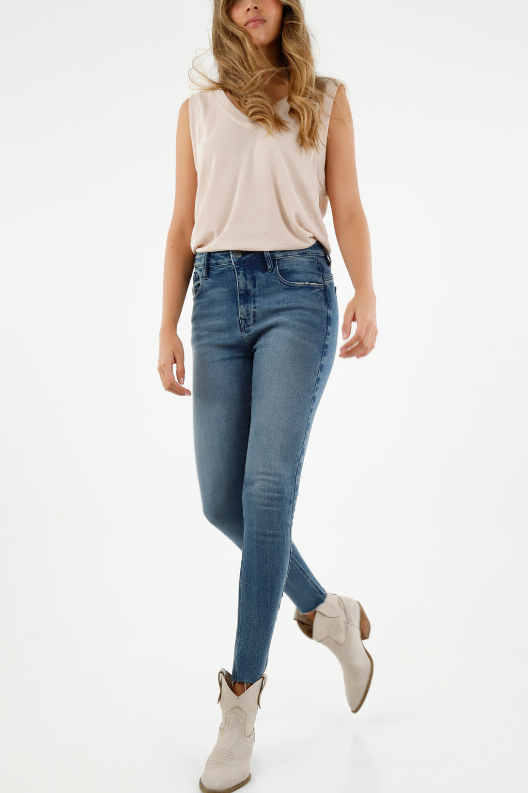 Women's Super Slim Blue Jeans