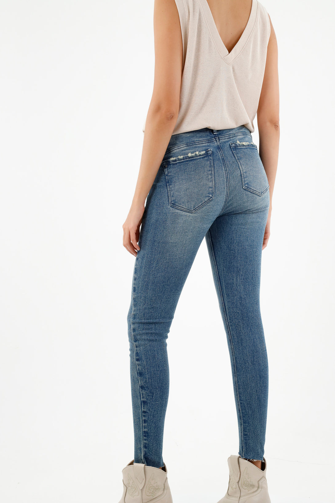 Women's Super Slim Blue Jeans