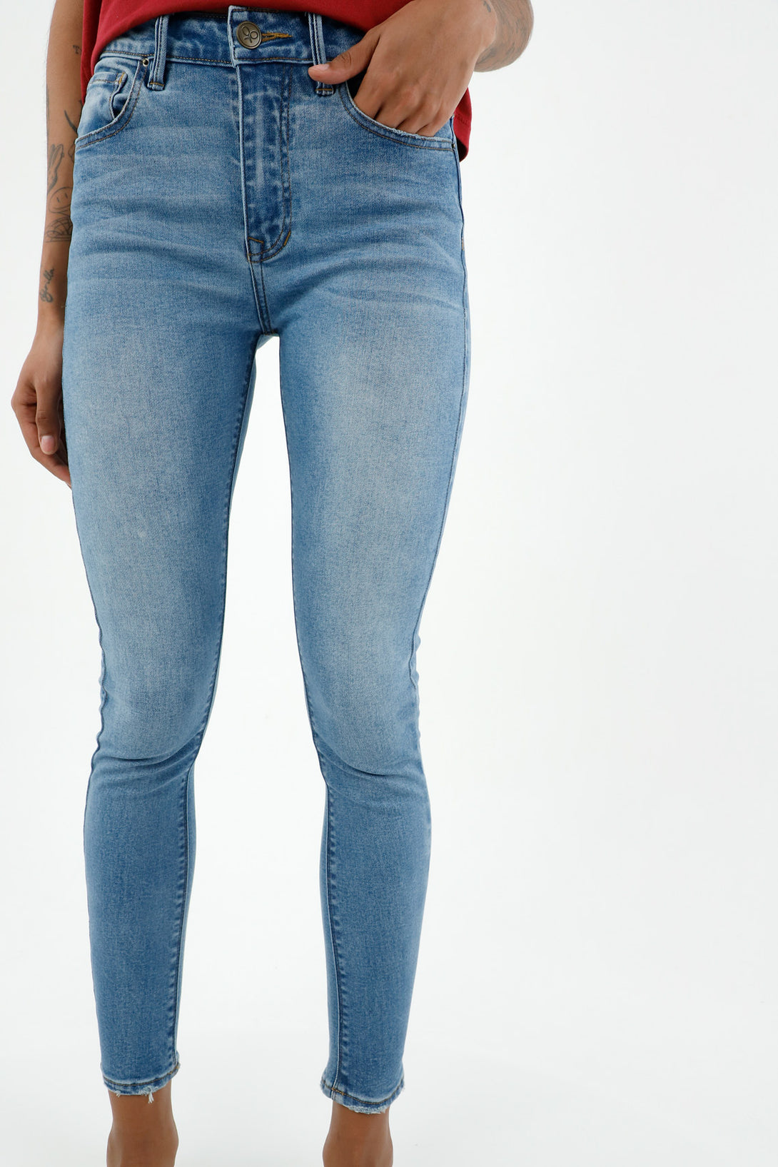 Jean Super Slim azul para mujer