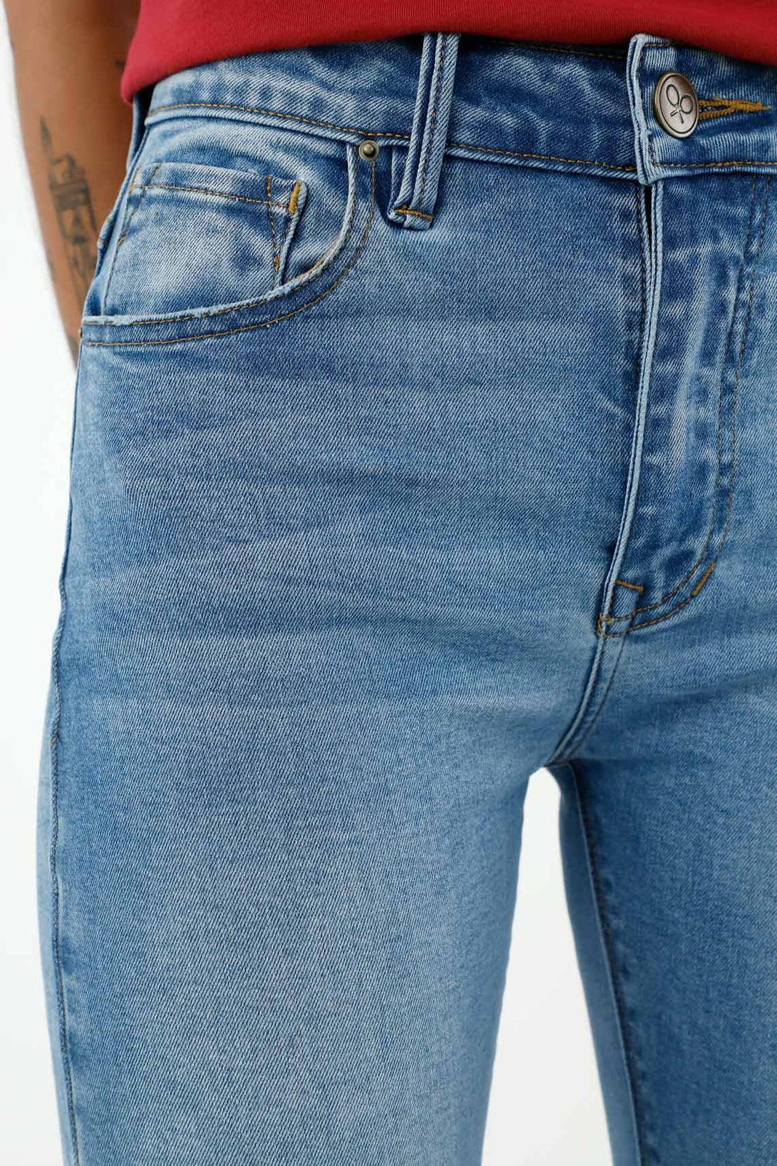 Jean Super Slim azul para mujer