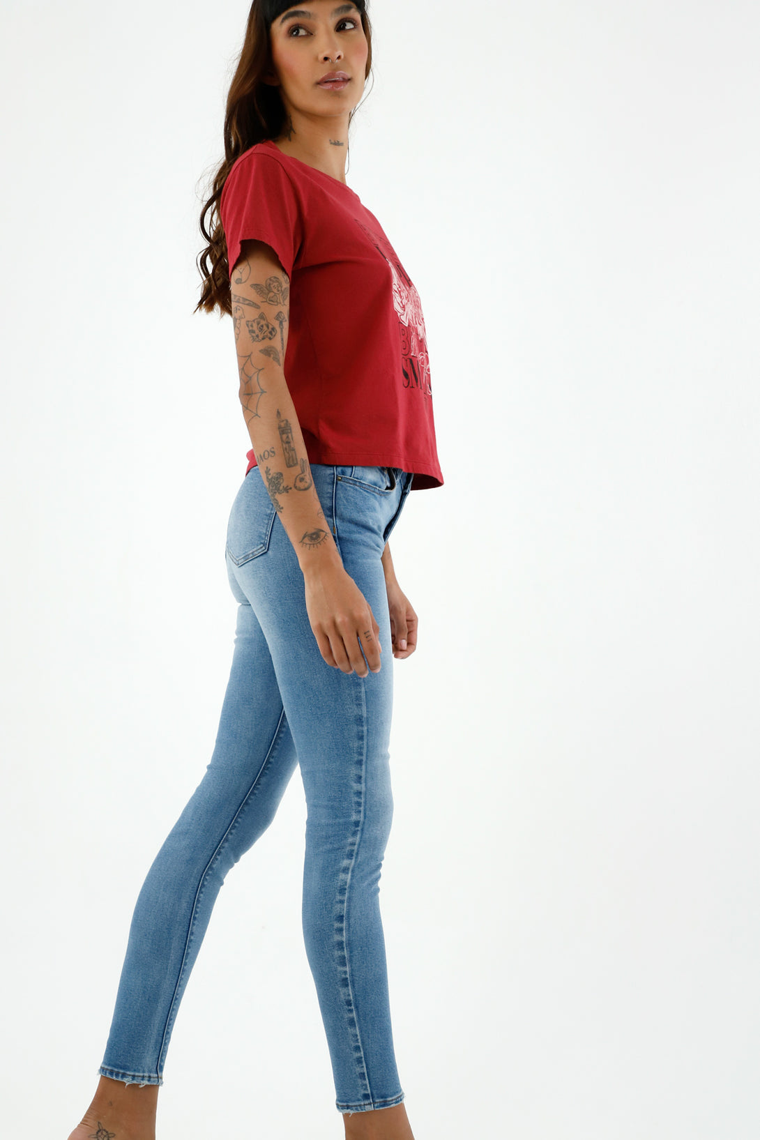 Women's Classic Super Slim Blue Jeans